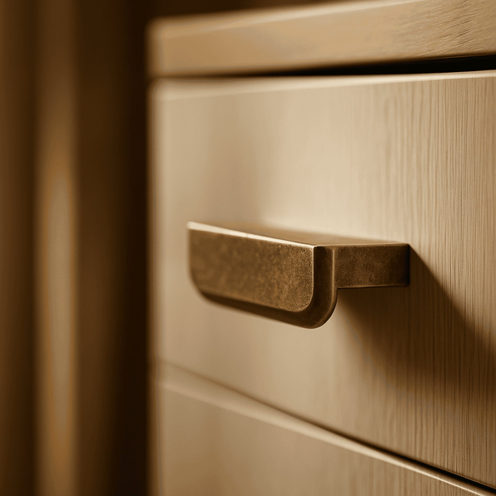 Antique Bronze Cabinet Drawer Pull - Nordic Design, Knobs & Handles, Gripa Handle