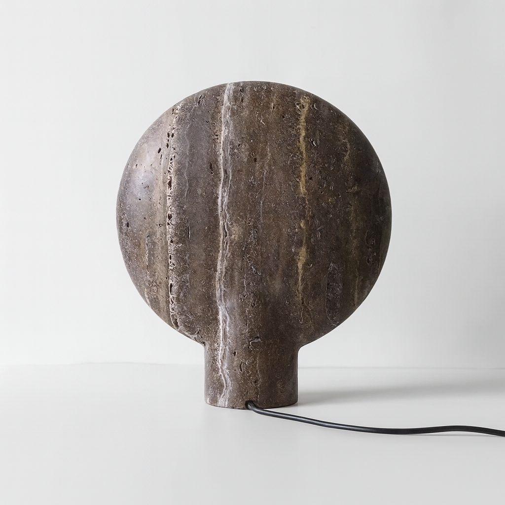 Grotta Stone Resin Table Lamp for Wabi-Sabi Decor, Lamps, Organic