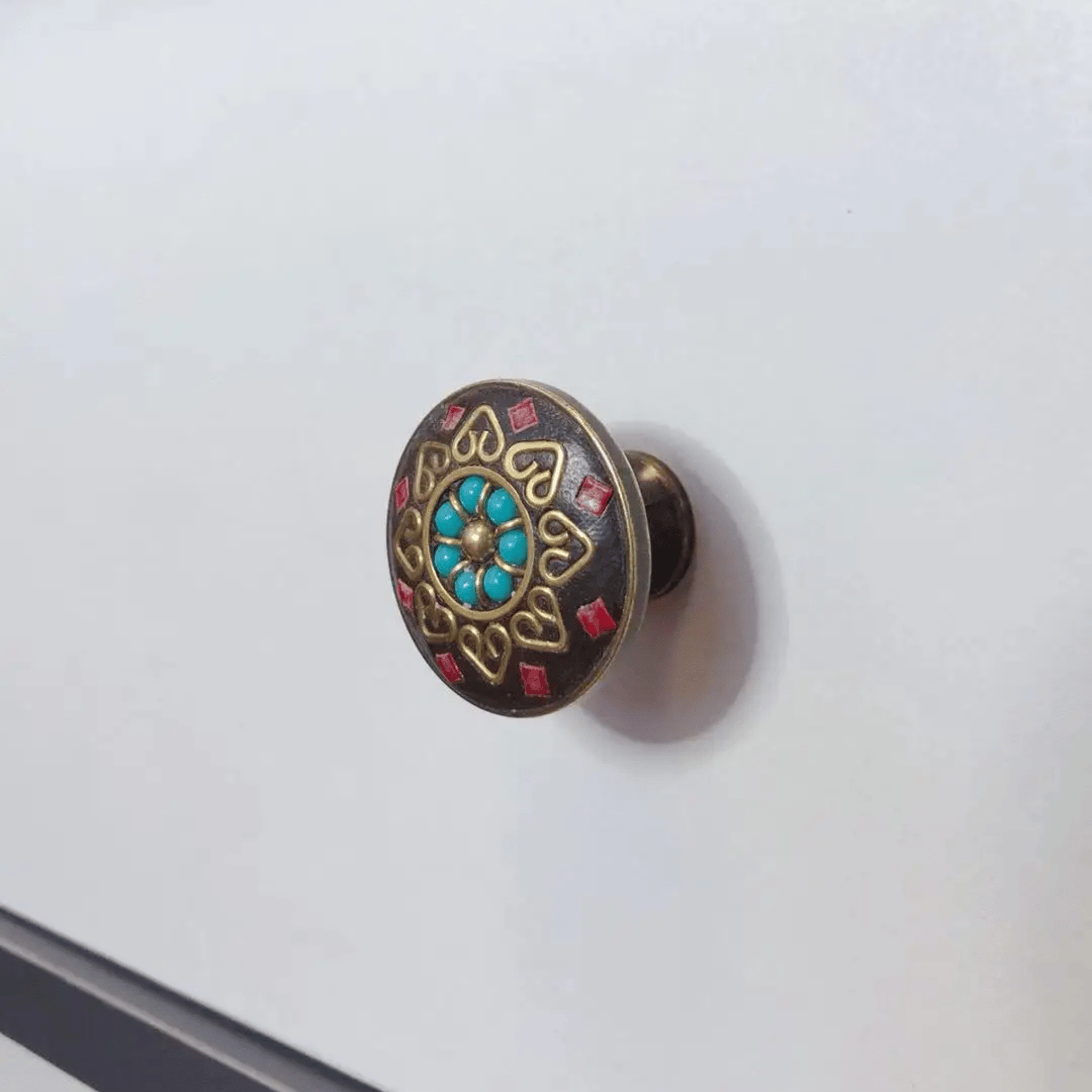 Grova Artisan Brass Cabinet Handle and Drawer Pull, Knob B, Knobs & Handles