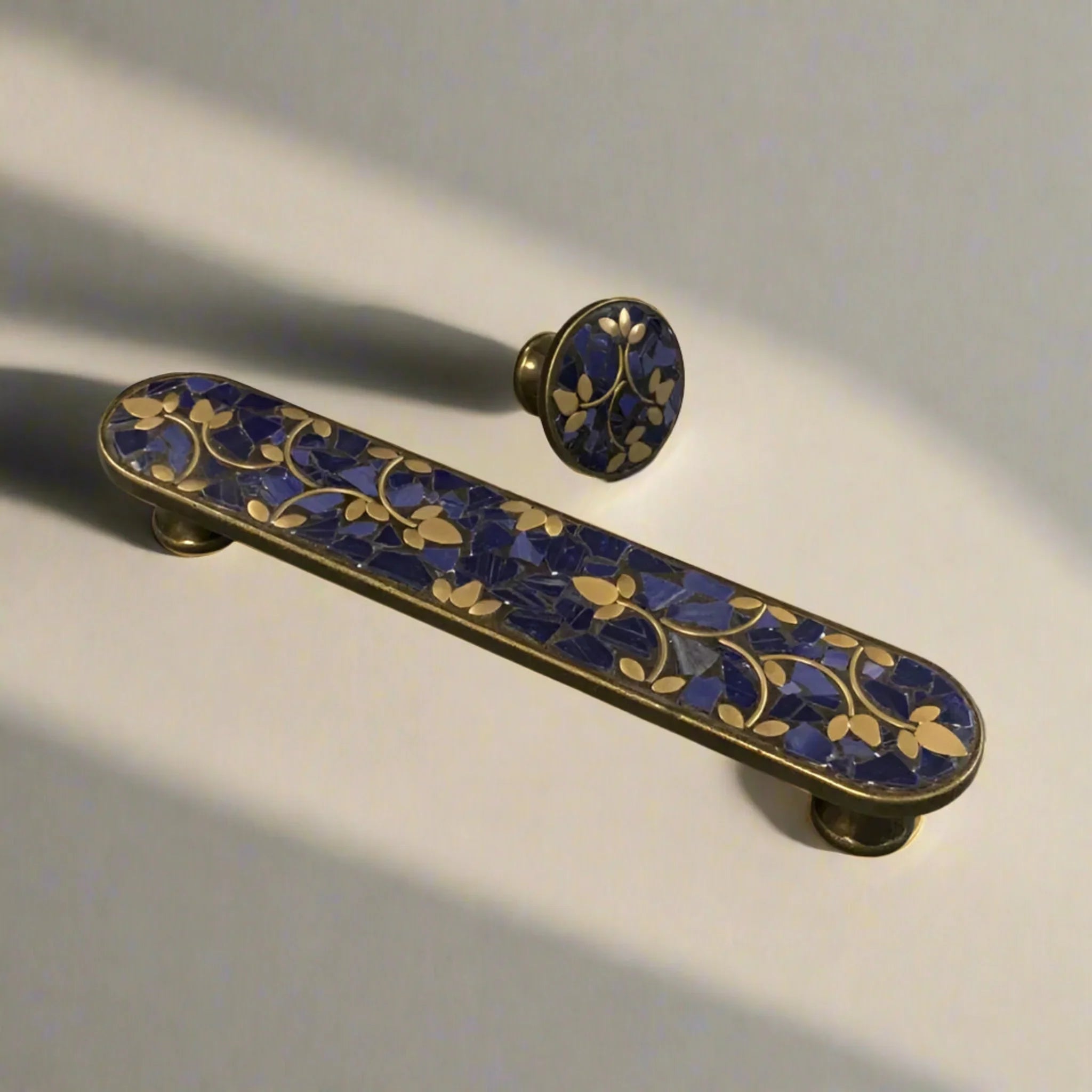 Grova Artisan Brass Cabinet Handle and Drawer Pull, Knobs & Handles