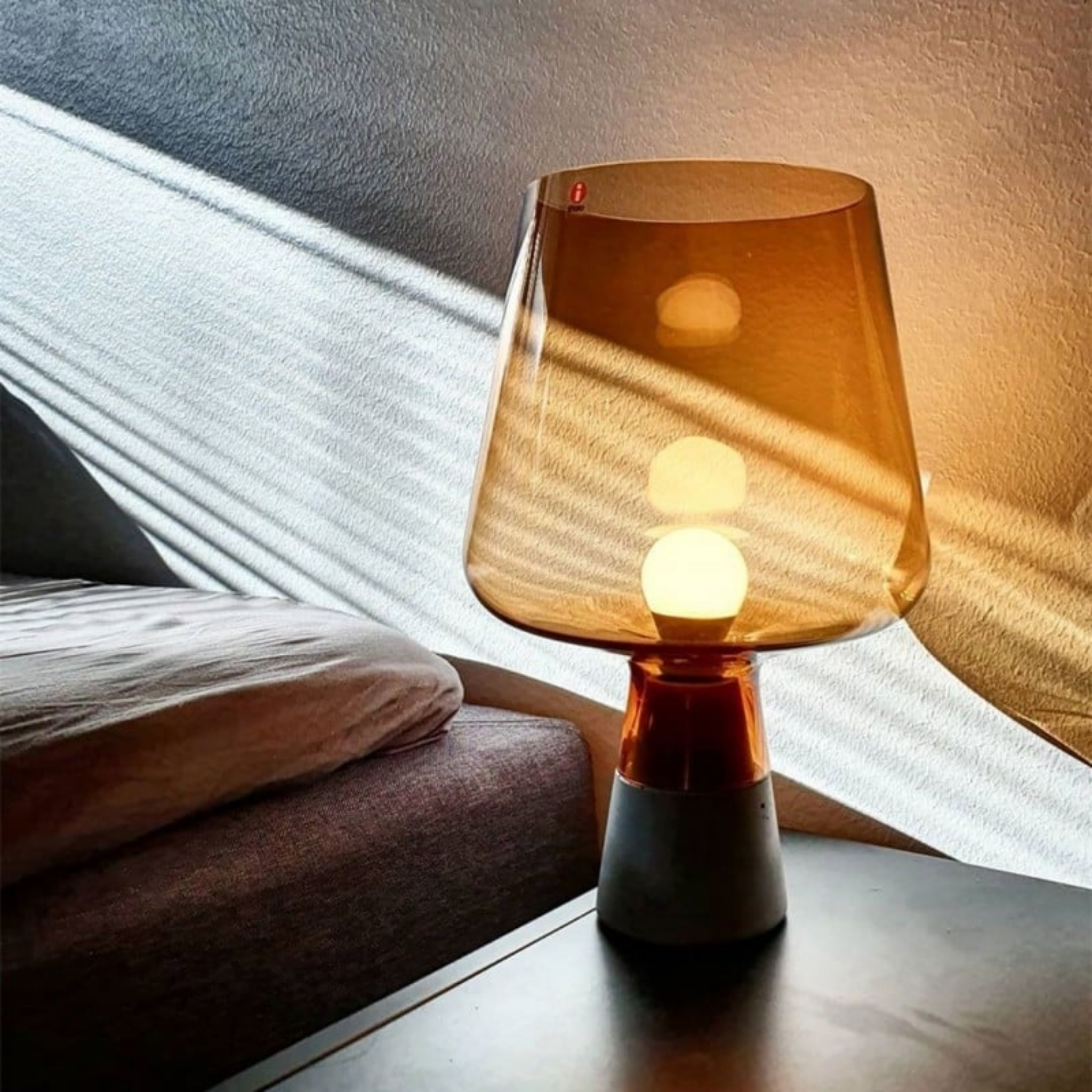 Grunda Cement Glass Lamp — Industrial Nordic Style, Table Lamps,