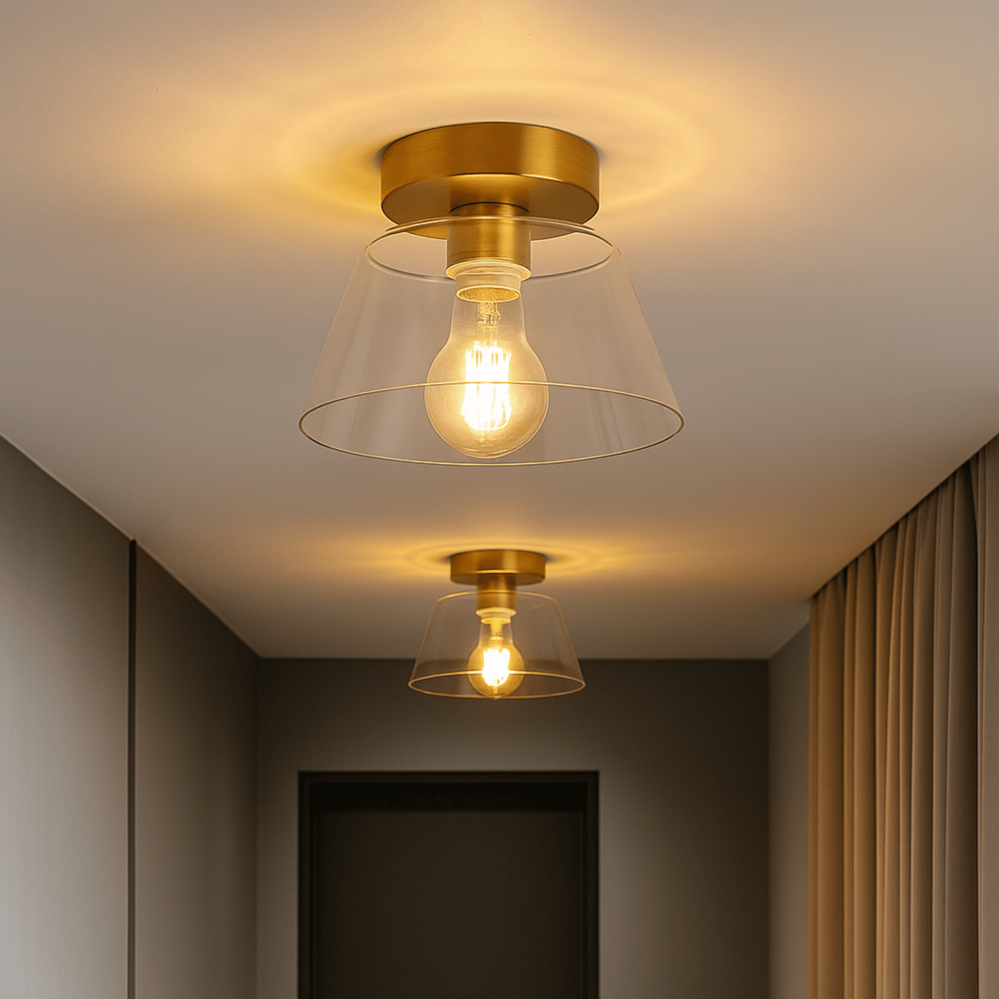 Klara Glass Ceiling Light — Nordic LED Design, Fixtures, for Interiors