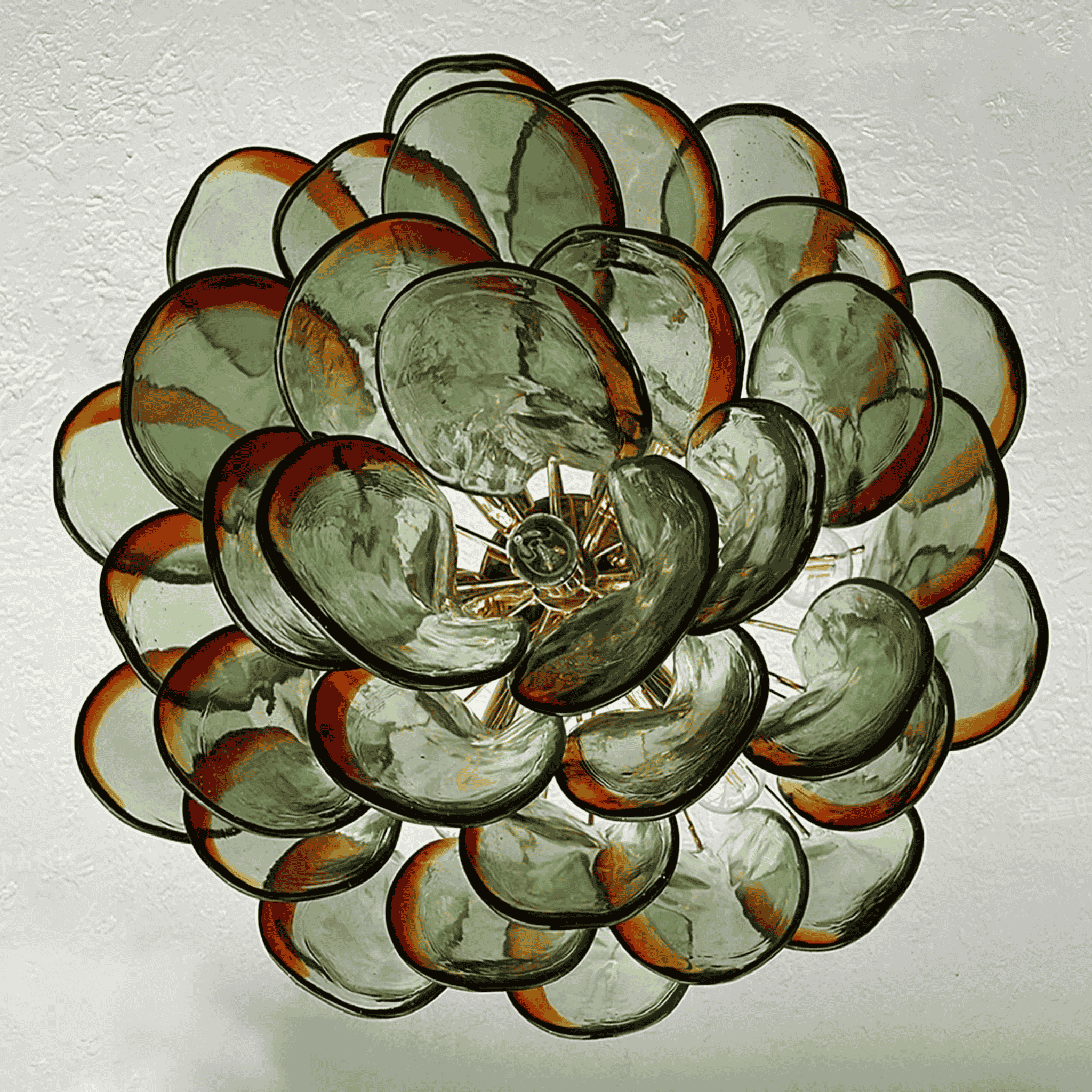 Nordic K9 Crystal Glass Chandelier with Gold Frame, Chandeliers, Klarglod Dimmable