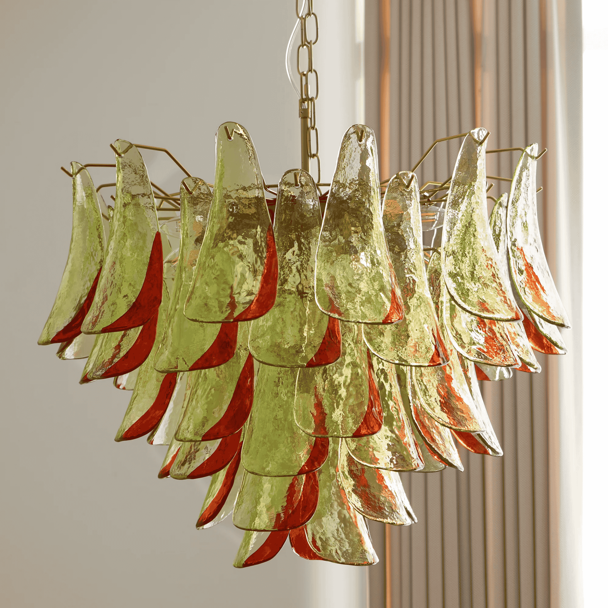 Nordic K9 Crystal Glass Chandelier with Gold Frame, Chandeliers, Klarglod Dimmable