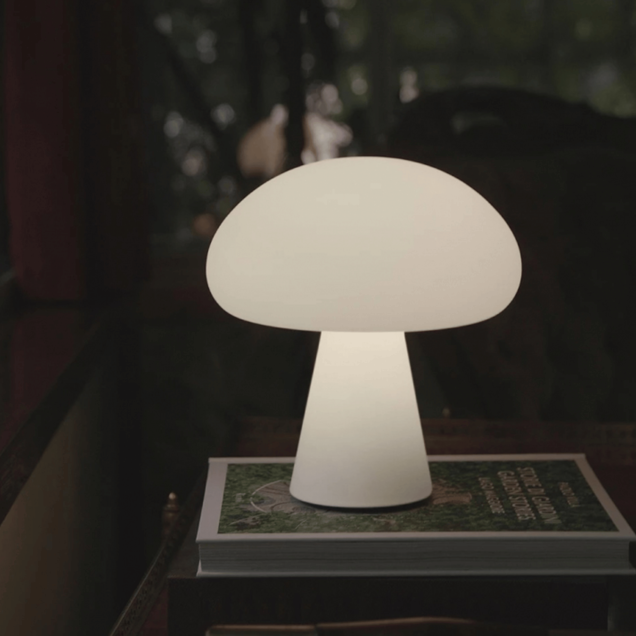 Mushroom Table Lamp Dimmable Cordless Rechargeable, Desk Lamps, Knopp