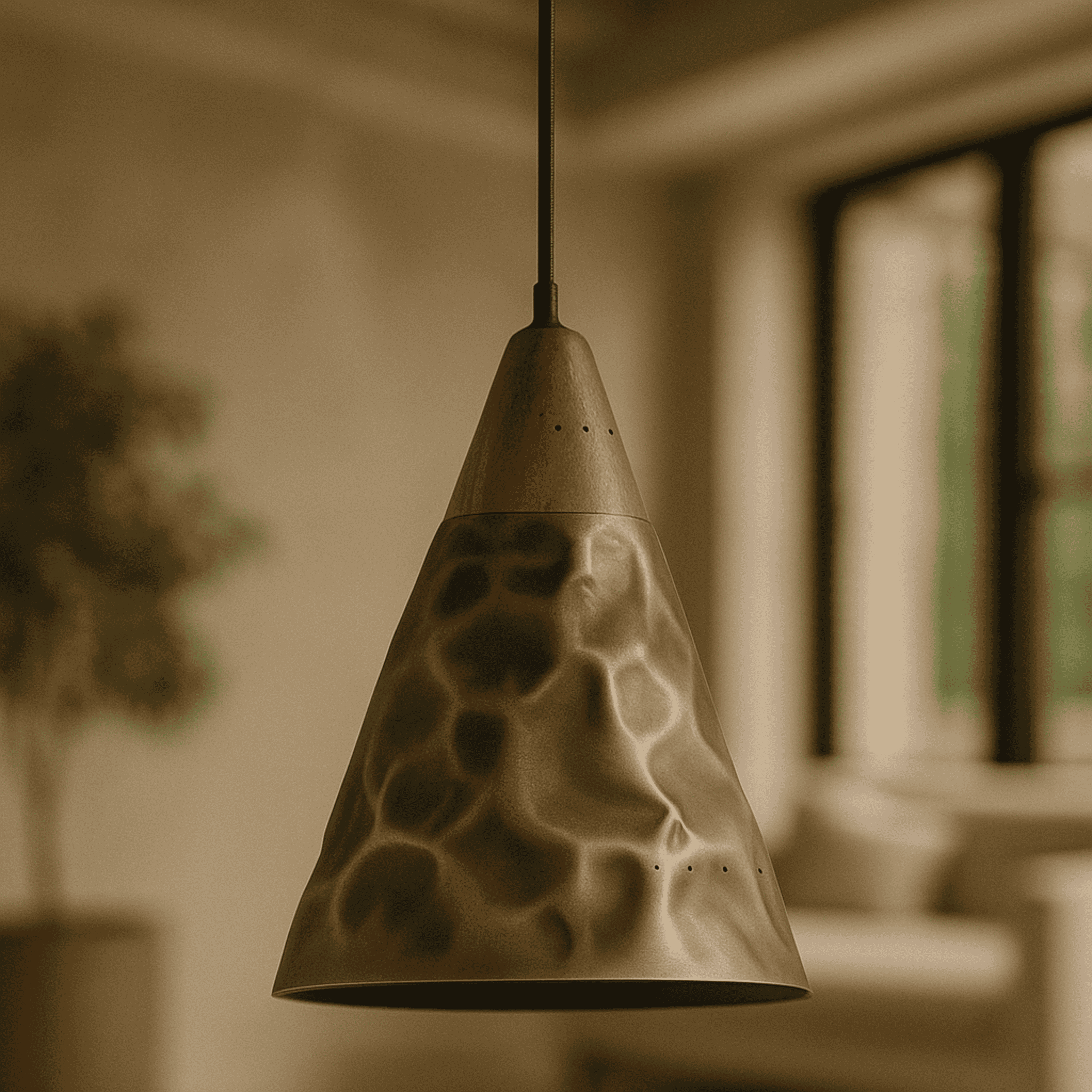 Nordic Copper Pendant Light Walnut Accent for Home, Duvin, Ceiling Fixtures, Kobbra with Detail