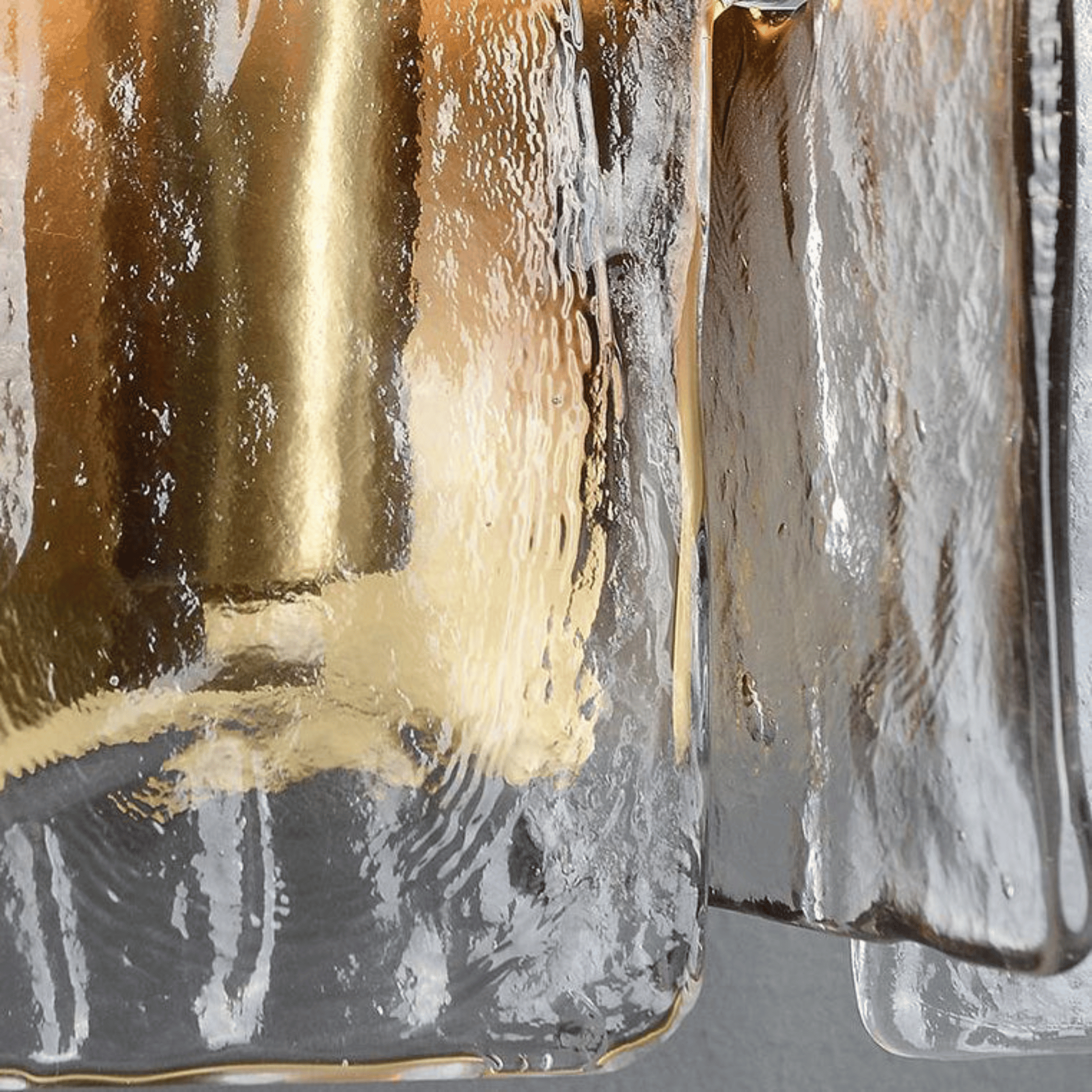 Retro French Glass Wall Lamp - Vintage Copper Sconce, Light Fixtures, Korveld Stained