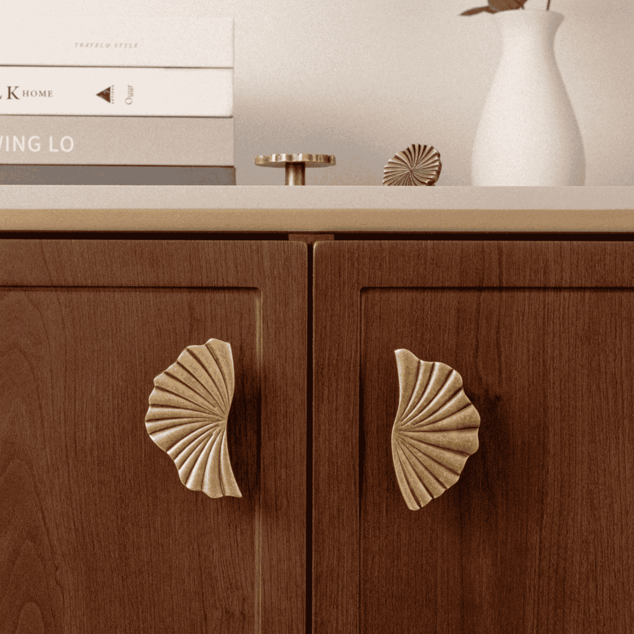 Krogvei Vintage Brass Cabinet Knob and Handle Set, Knobs & Handles, Antique