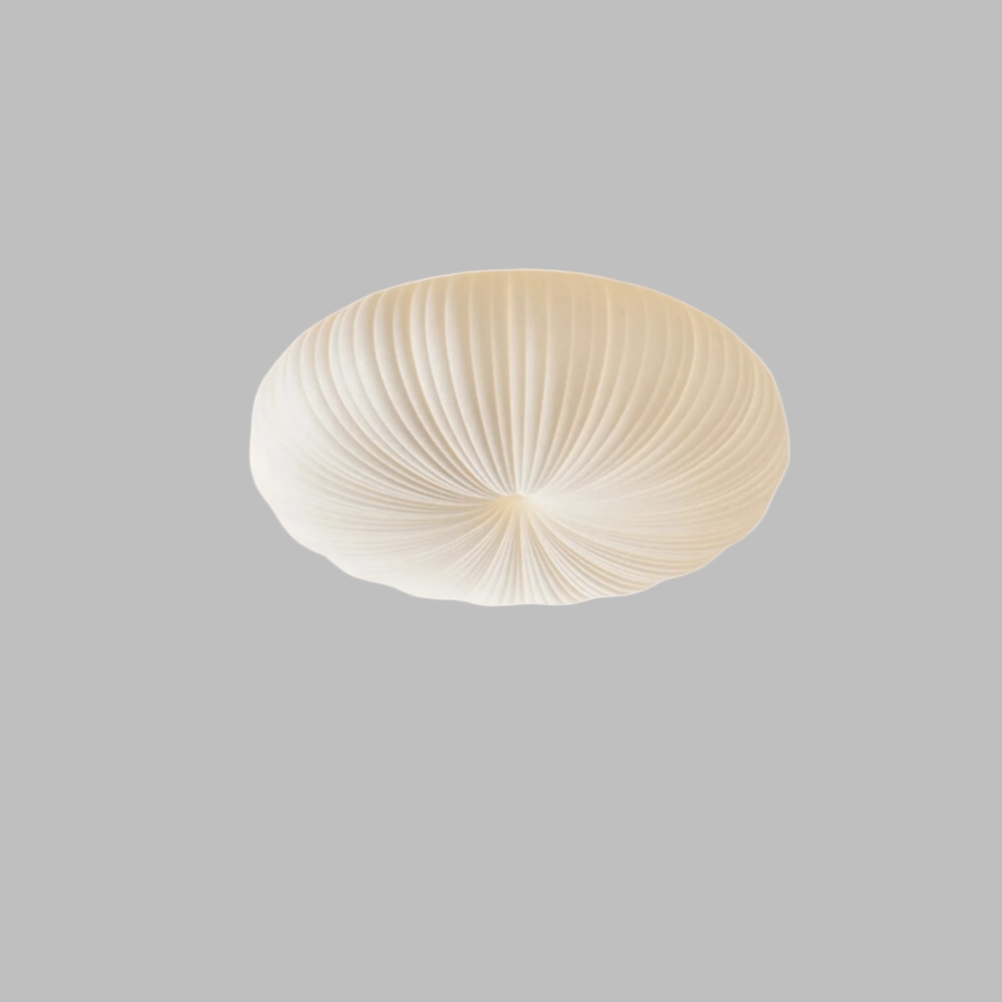 Kupa Sculptural Cream Flush Mount LED Ceiling Light, Fixtures