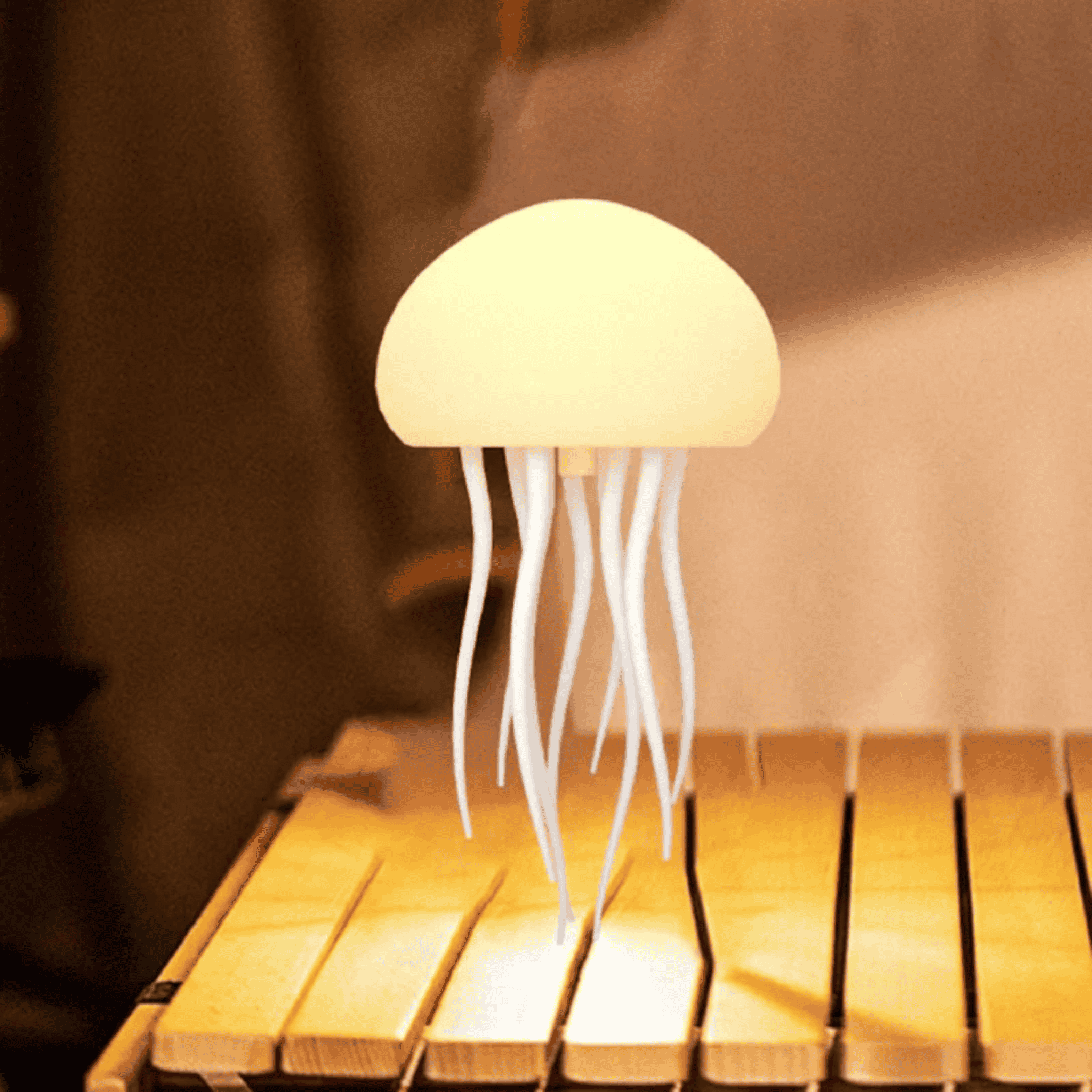 Jellyfish LED Bedside Lamp with Color-Changing Light, Desk Lamps, Kvalla