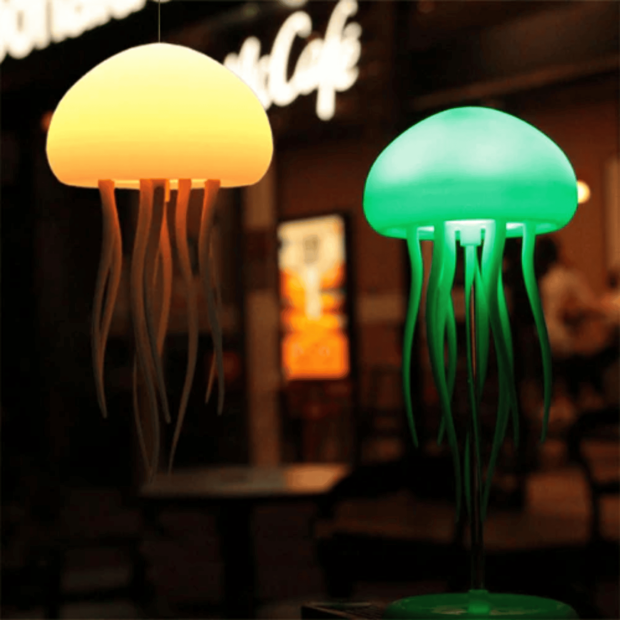 Jellyfish LED Bedside Lamp with Color-Changing Light, Desk Lamps, Kvalla