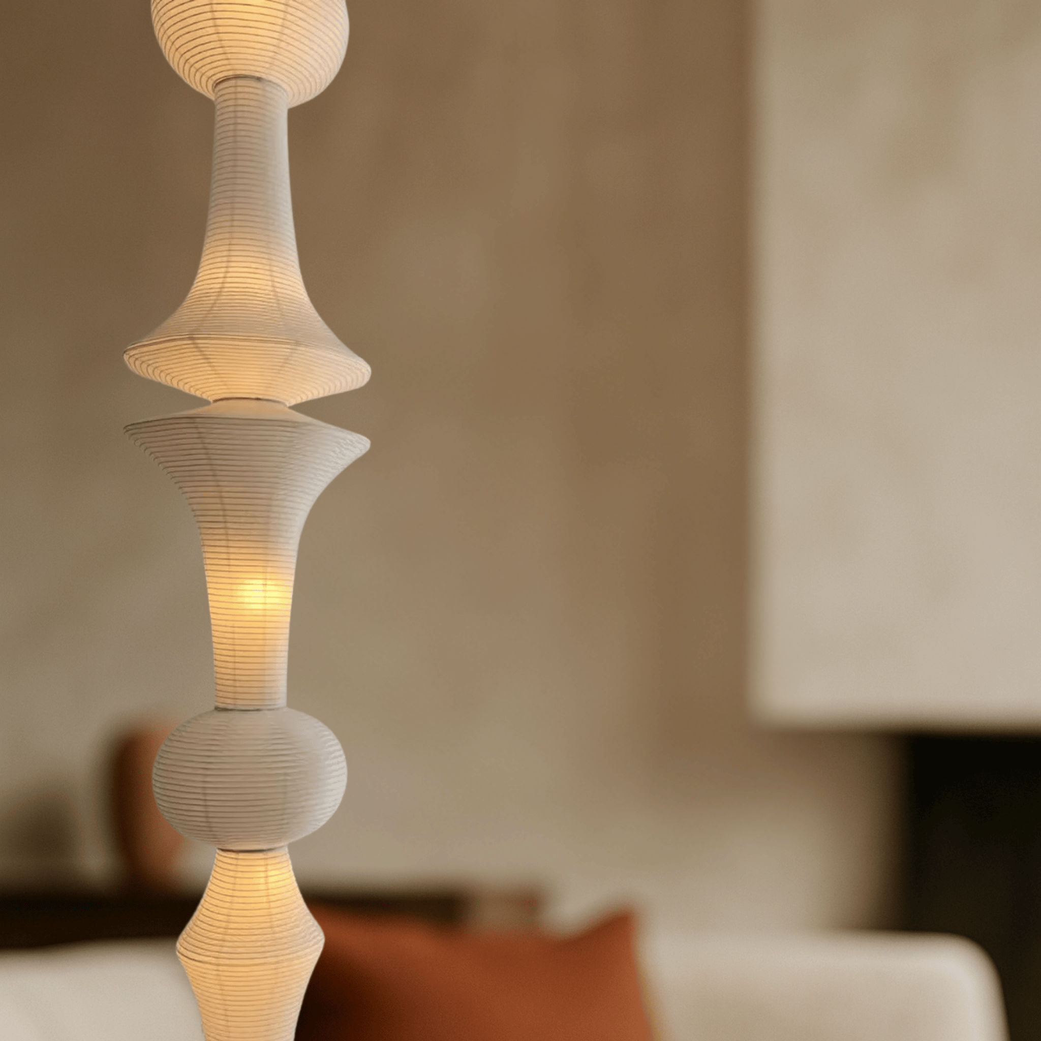 Kvara Washi Paper Pendant Light for Japandi - Skonne, Ceiling Fixtures, Nordic