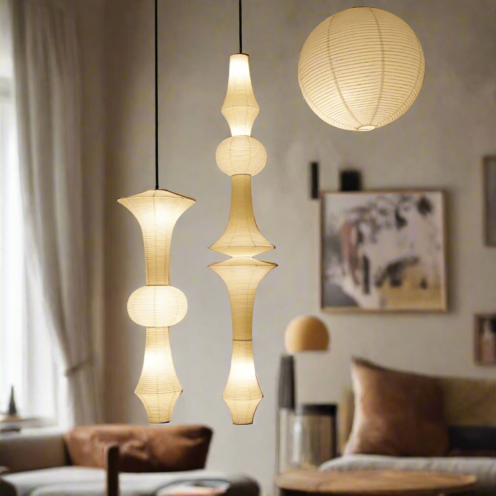 Kvara Washi Paper Pendant Light for Japandi - Skonne, Ceiling Fixtures, Nordic