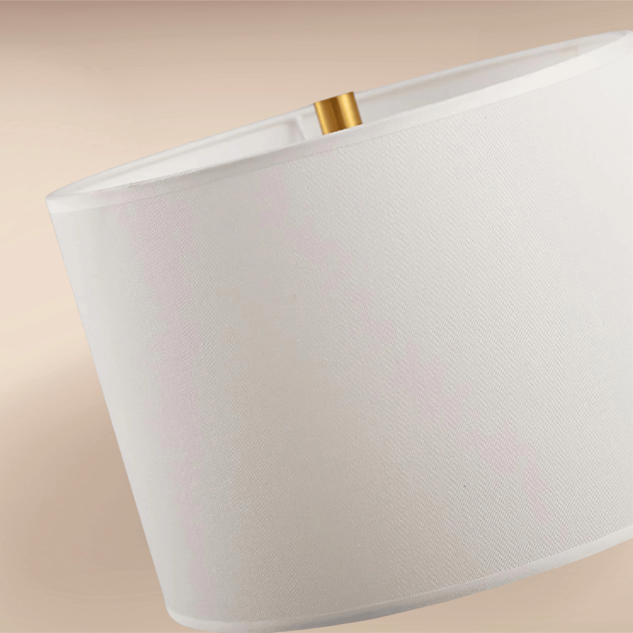 Kvela Resin Table Lamp with Linen Shade, Lamps, Sculptural Nordic Glow