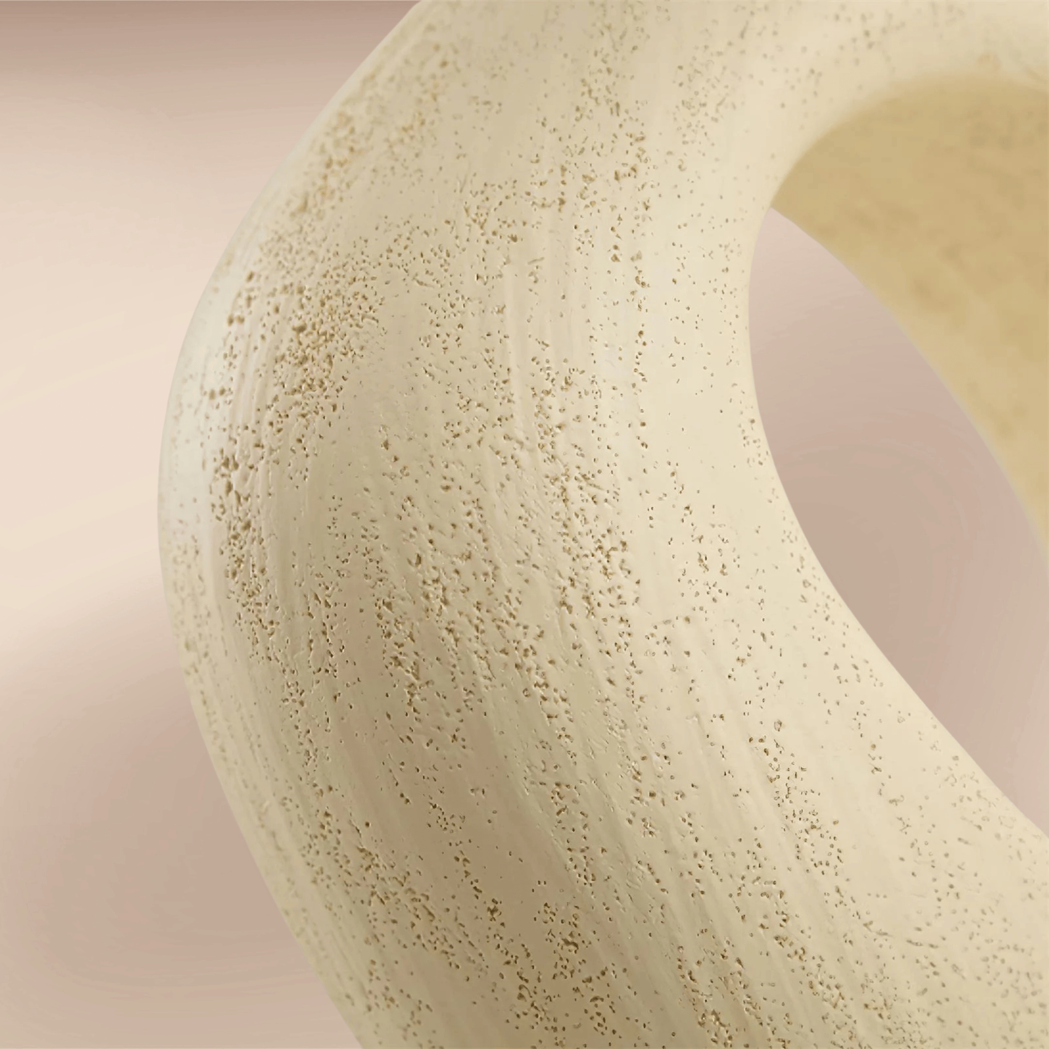 Kvela Resin Table Lamp with Linen Shade, Lamps, Sculptural Nordic Glow