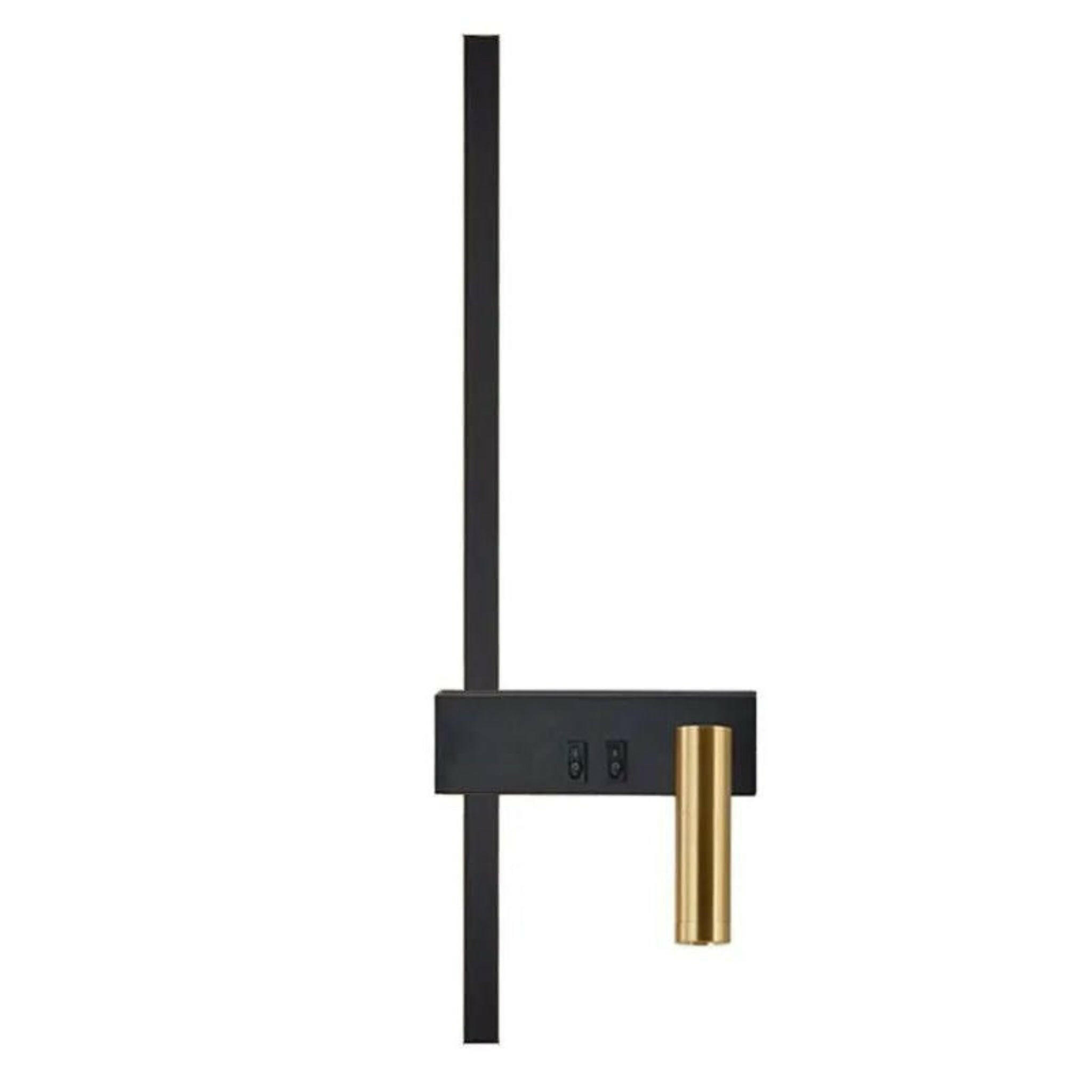 Kveld Scandinavian Iron Wall Sconce Warm LED Light, Fixtures, Minimalist Nordic