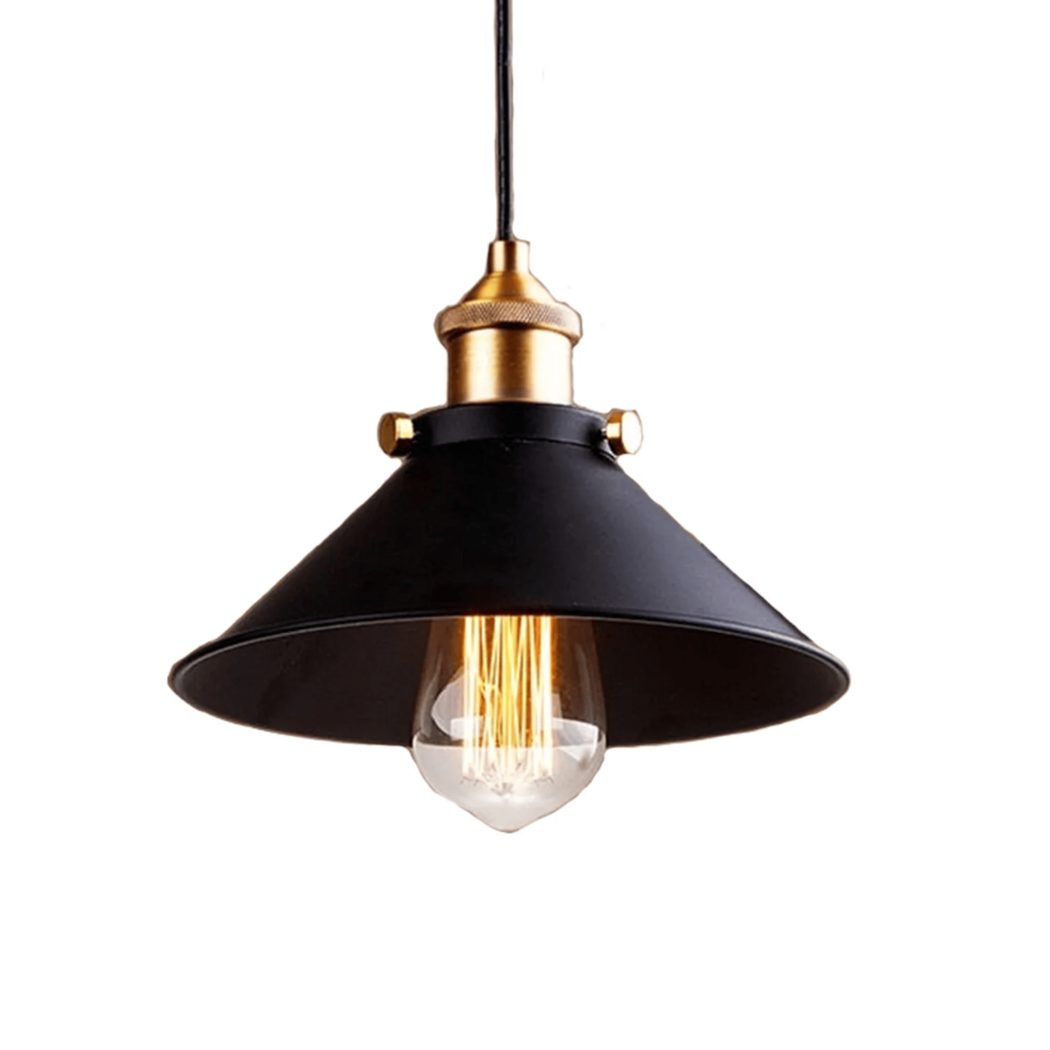 Kveld Industrial Iron Pendant Light Vintage Style, Ceiling Fixtures, Retro Lamp for Loft Spaces