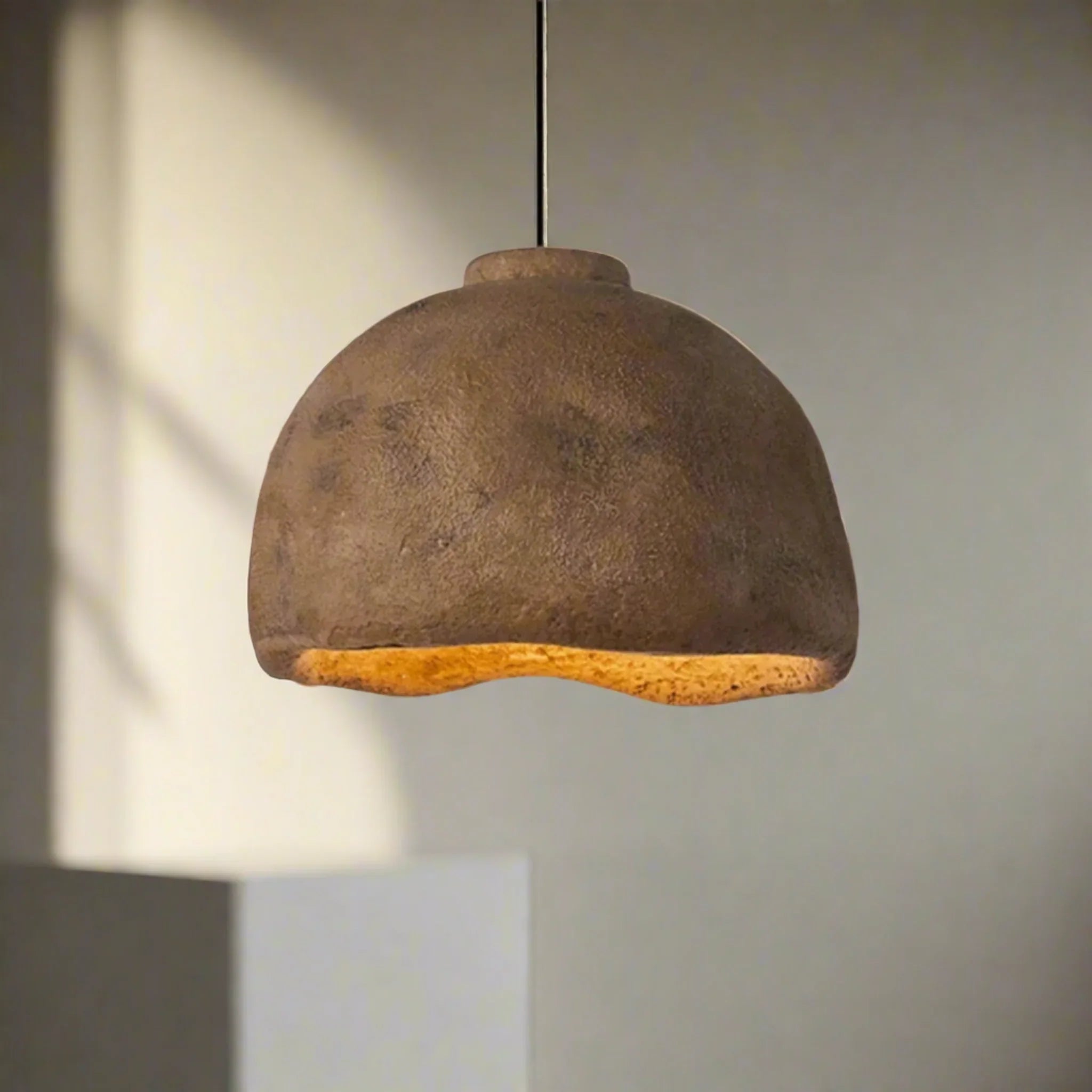 Kvelda Modern Resin Pendant Light – Nordic Home Glow, DIA 13.7’’ (35cm), Ceiling Fixtures, for Dining Room