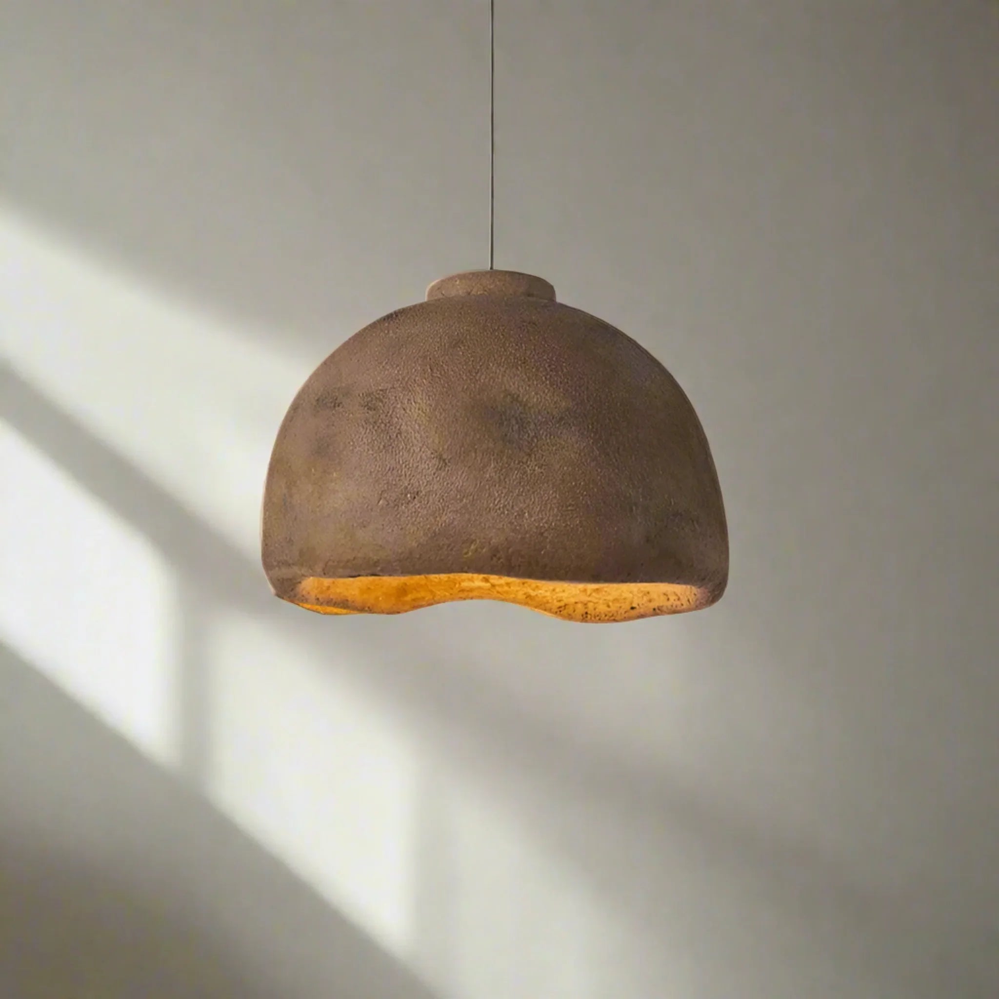 Kvelda Modern Resin Pendant Light – Nordic Home Glow, DIA 17.7’’ (45cm), Ceiling Fixtures, for Dining Room