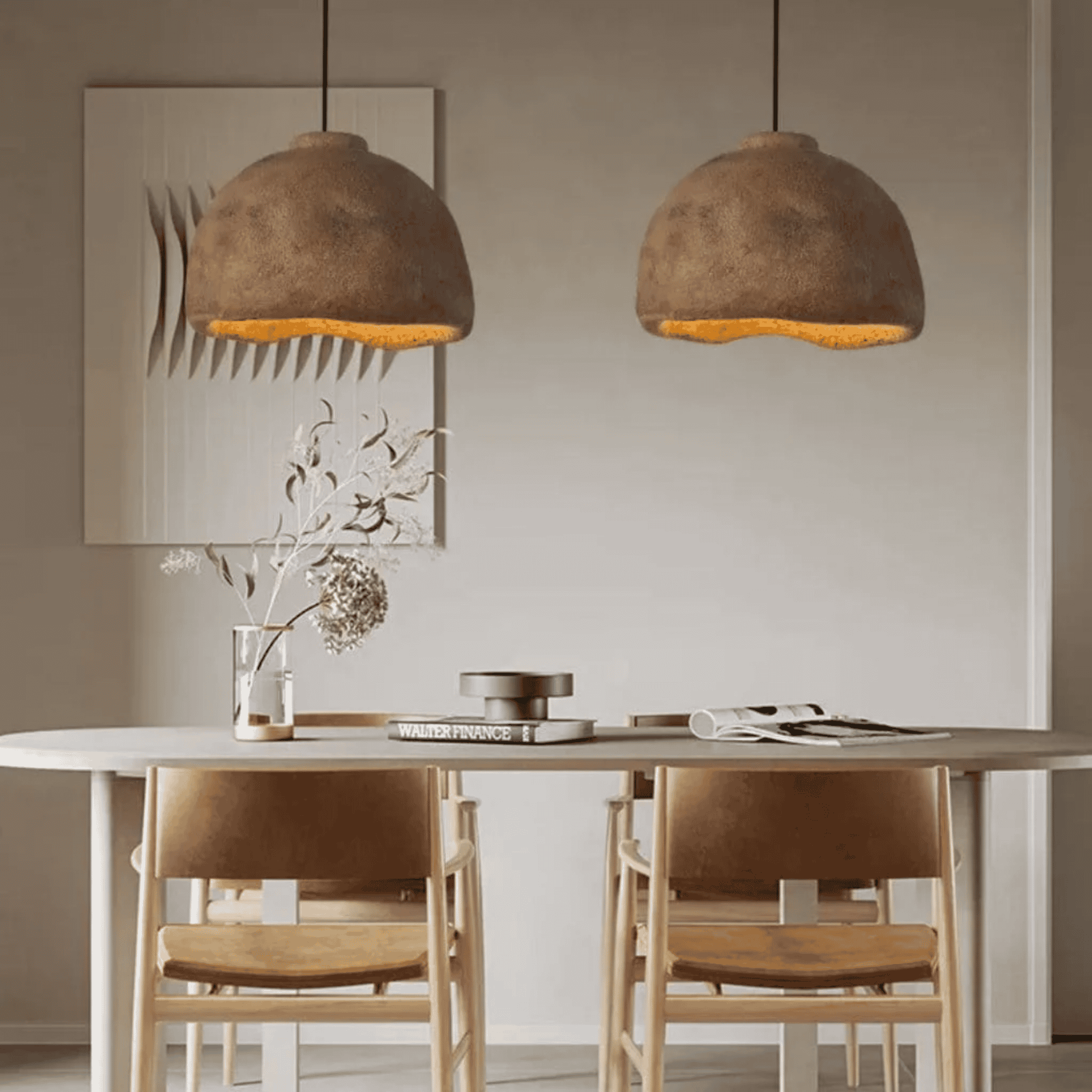 Kvelda Modern Resin Pendant Light – Nordic Home Glow, Ceiling Fixtures, for Dining Room