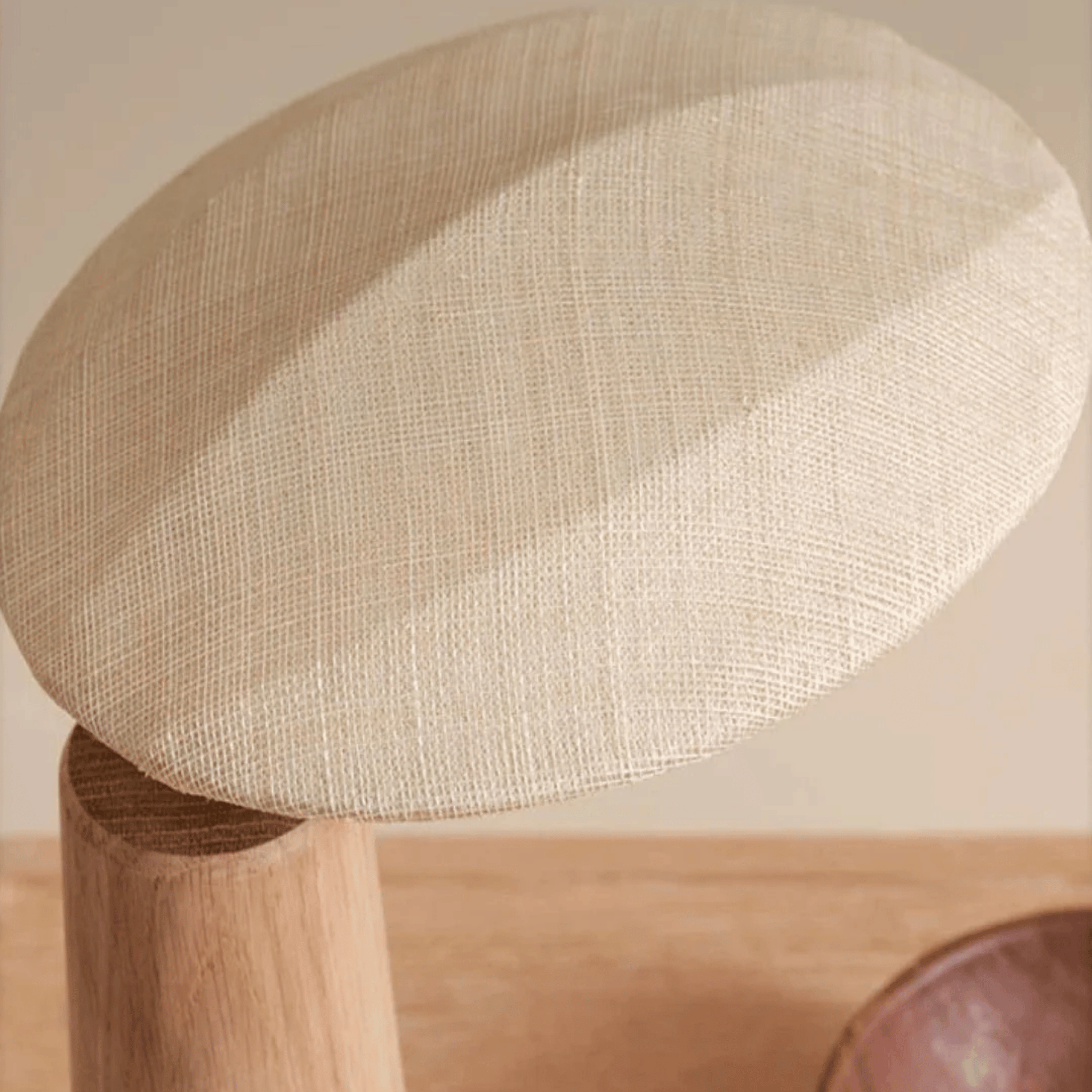 Kveldro Wood Table Lamp – Nordic Wabi-Sabi Design, Lamps, Solid Natural and Linen