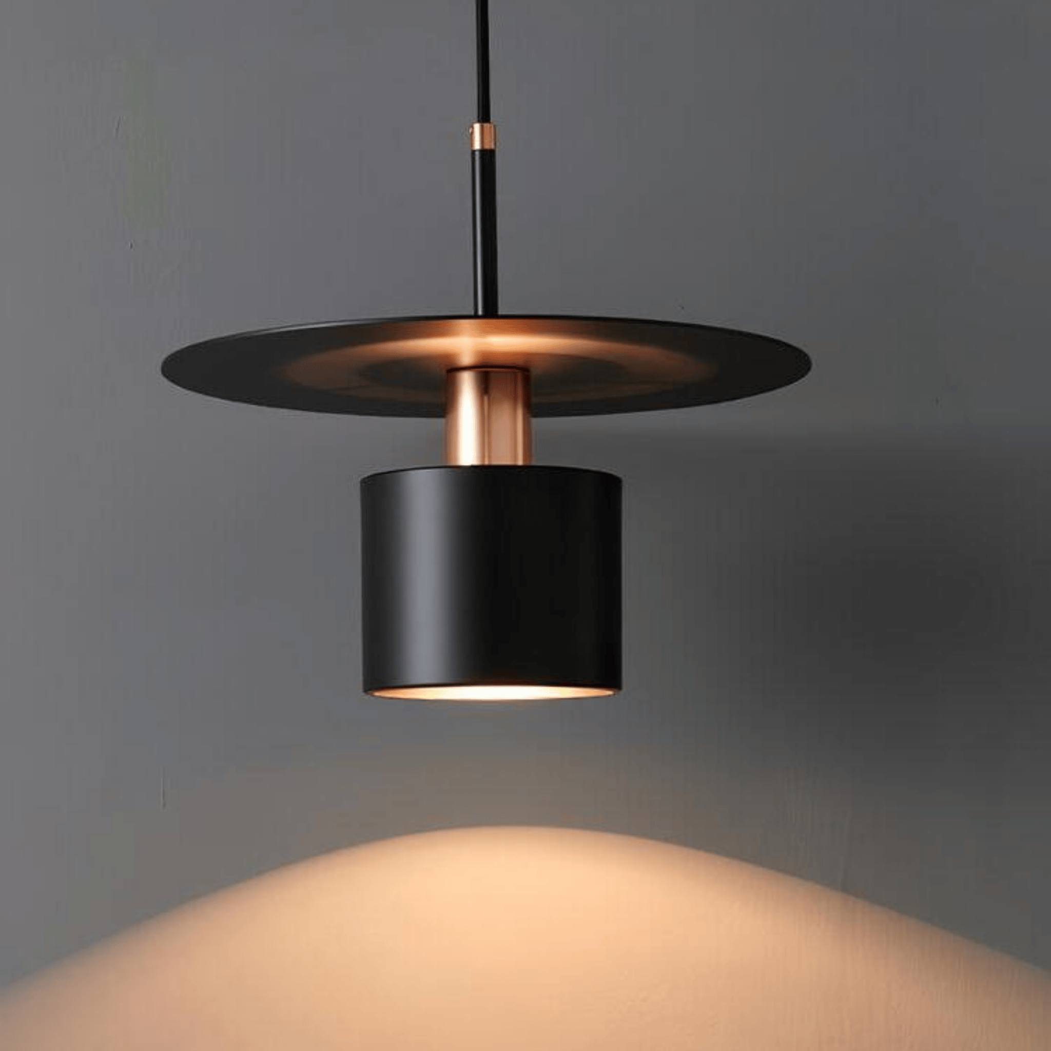 Nordic Iron Pendant Light — Scandinavian Home Decor, Black, Ceiling Fixtures, Kvella Minimalist