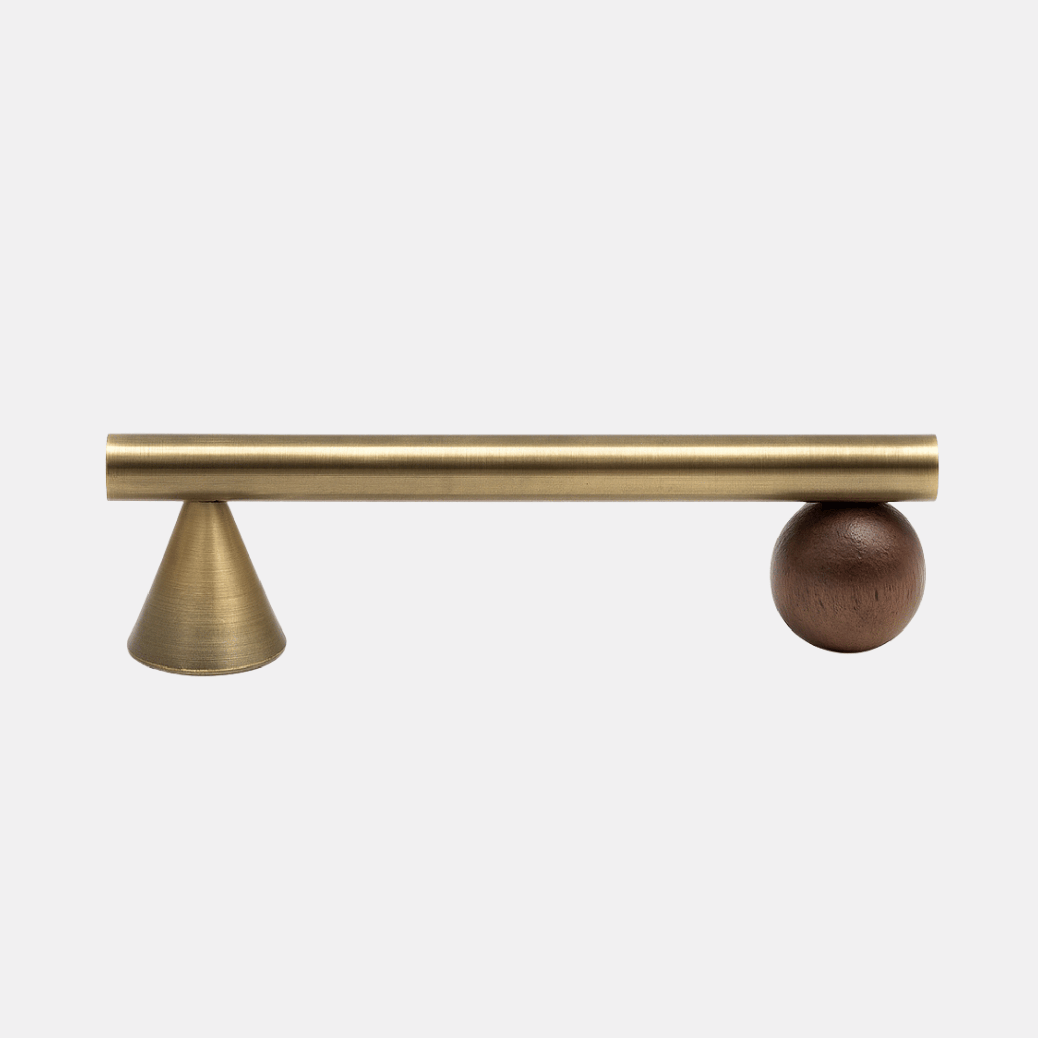 Brass Walnut Cabinet Pull Handles — Nordic Style, Knobs &, Kvista