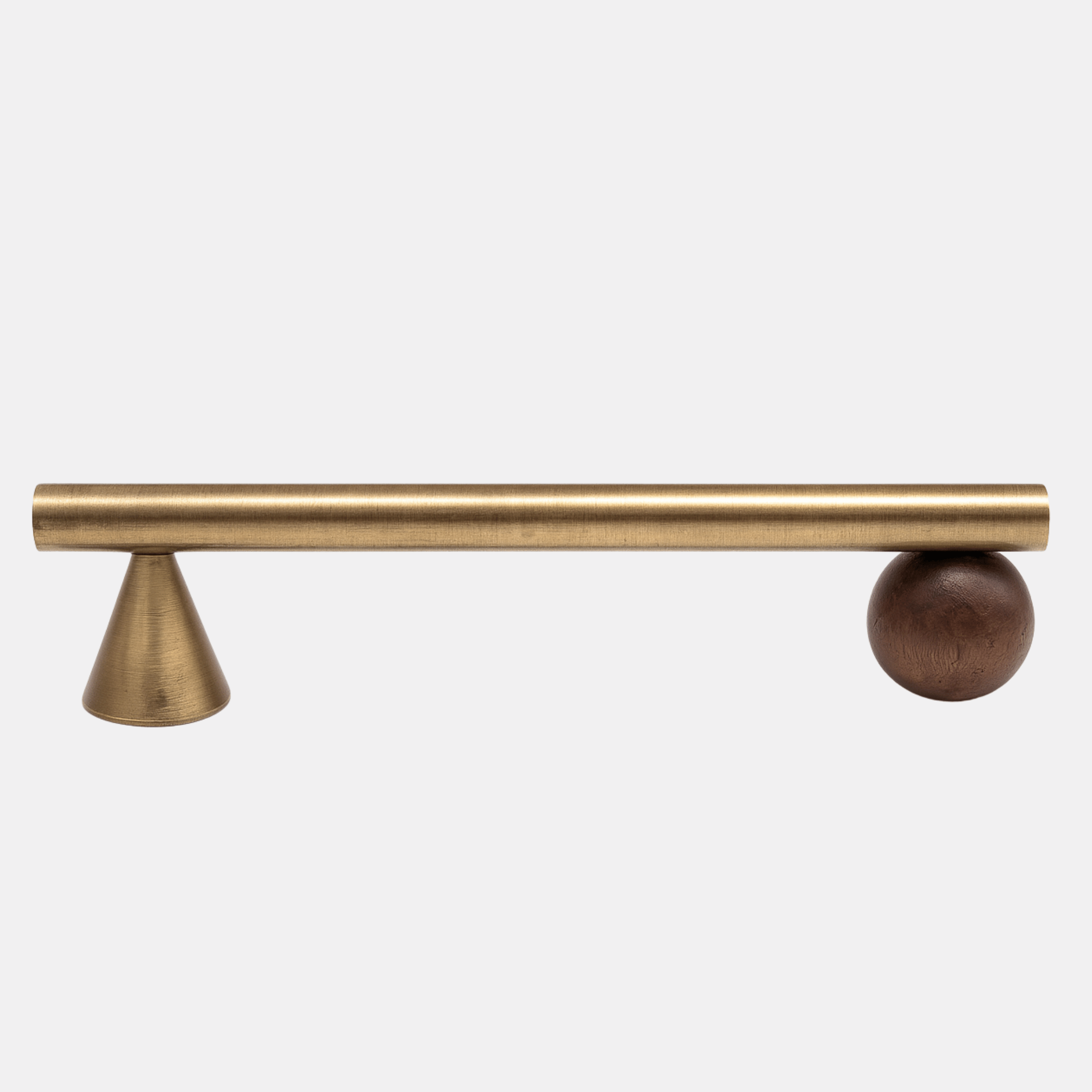 Brass Walnut Cabinet Pull Handles — Nordic Style, Knobs &, Kvista