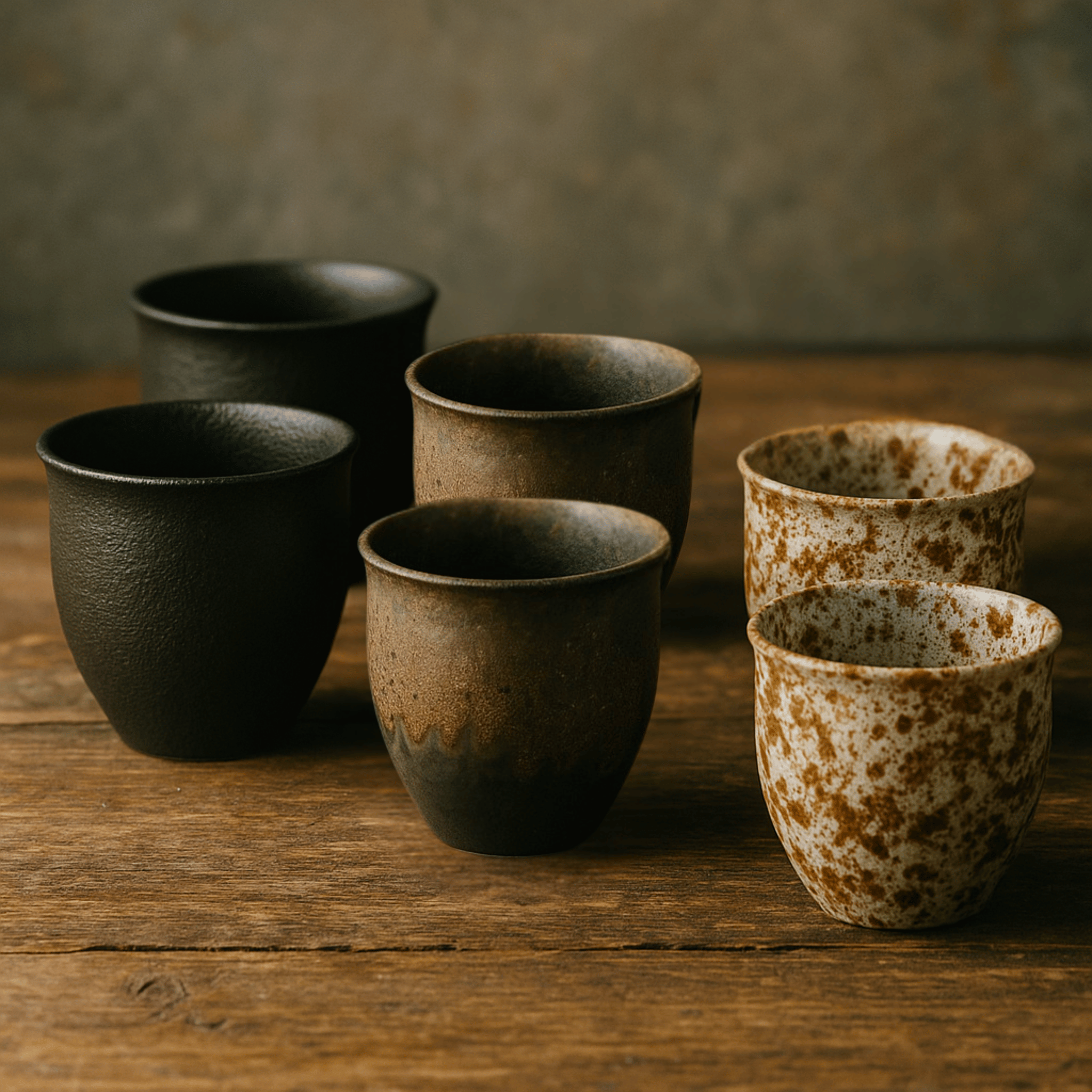 Artisan Ceramic Espresso Cups Set of 6 | Handmade, Mixed, Coffee & Tea, Leira Handcrafted Cup