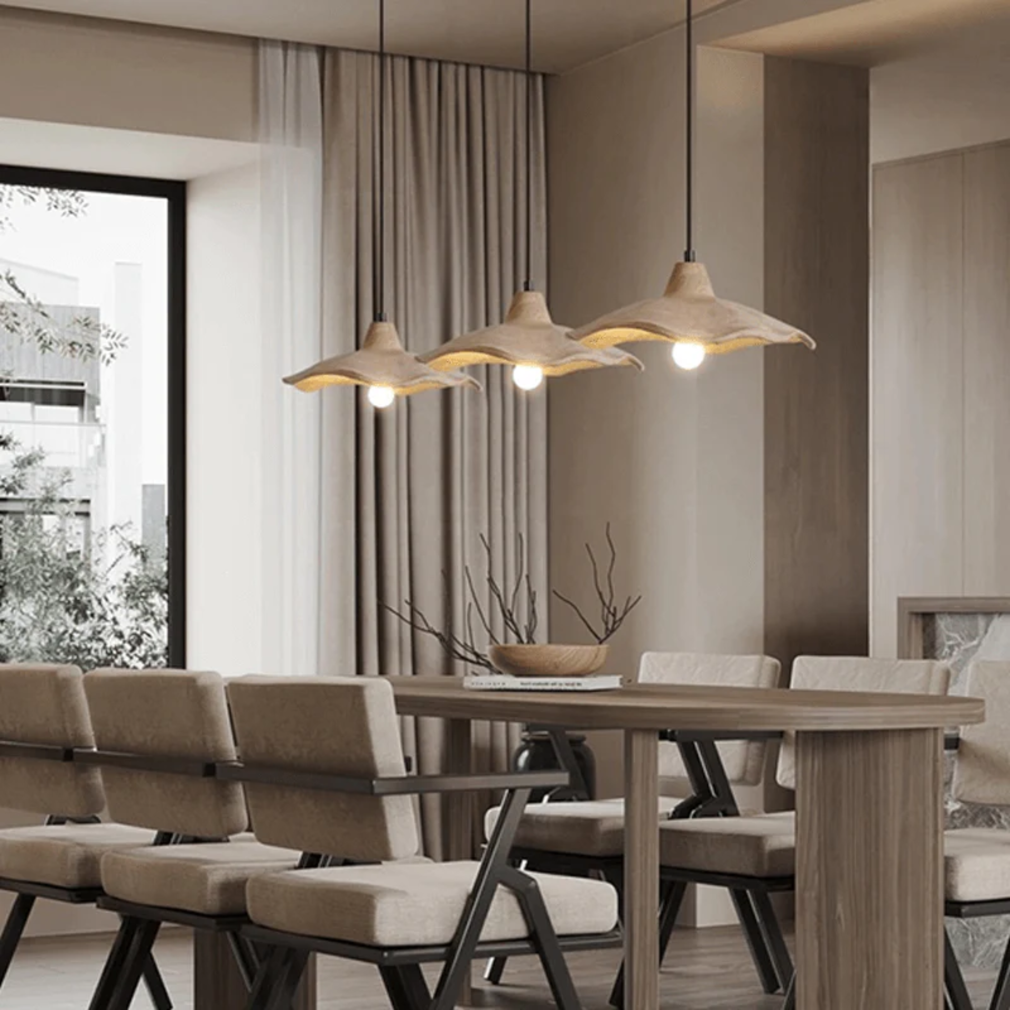 White Lotus Pendant Light — Minimalist LED Fixture, Ceiling Fixtures, Lilja