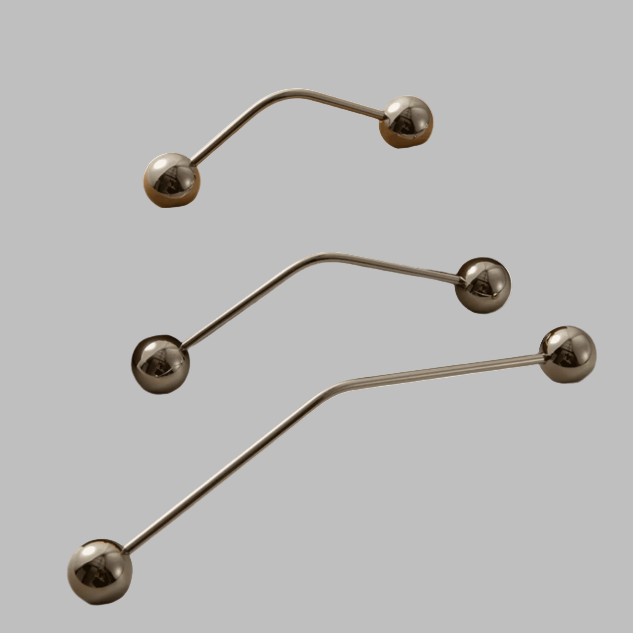 Linja Minimalist Solid Brass Pull Handle Titanium, Cabinet Knobs & Handles