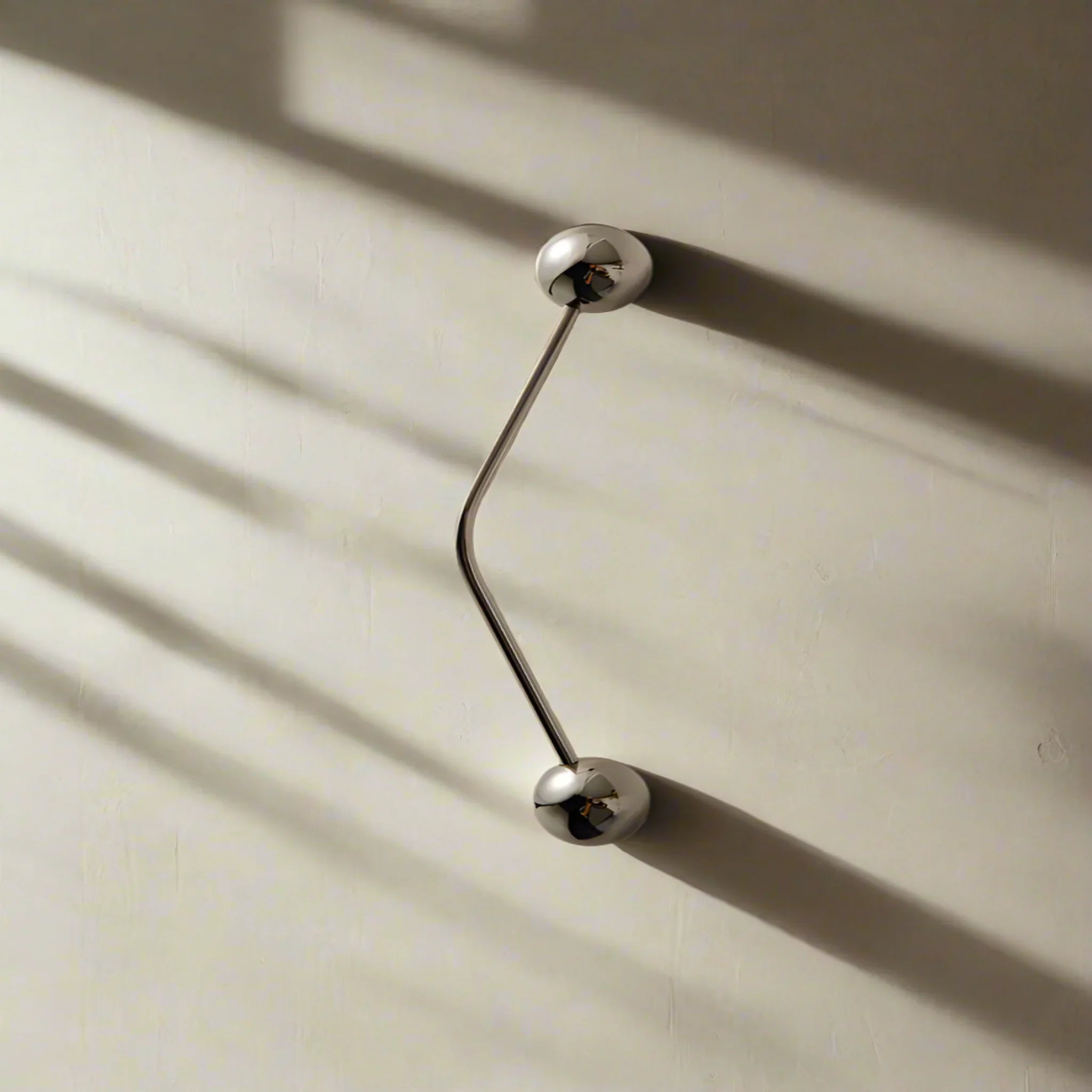 Linja Minimalist Solid Brass Pull Handle Titanium, Medium, Cabinet Knobs & Handles