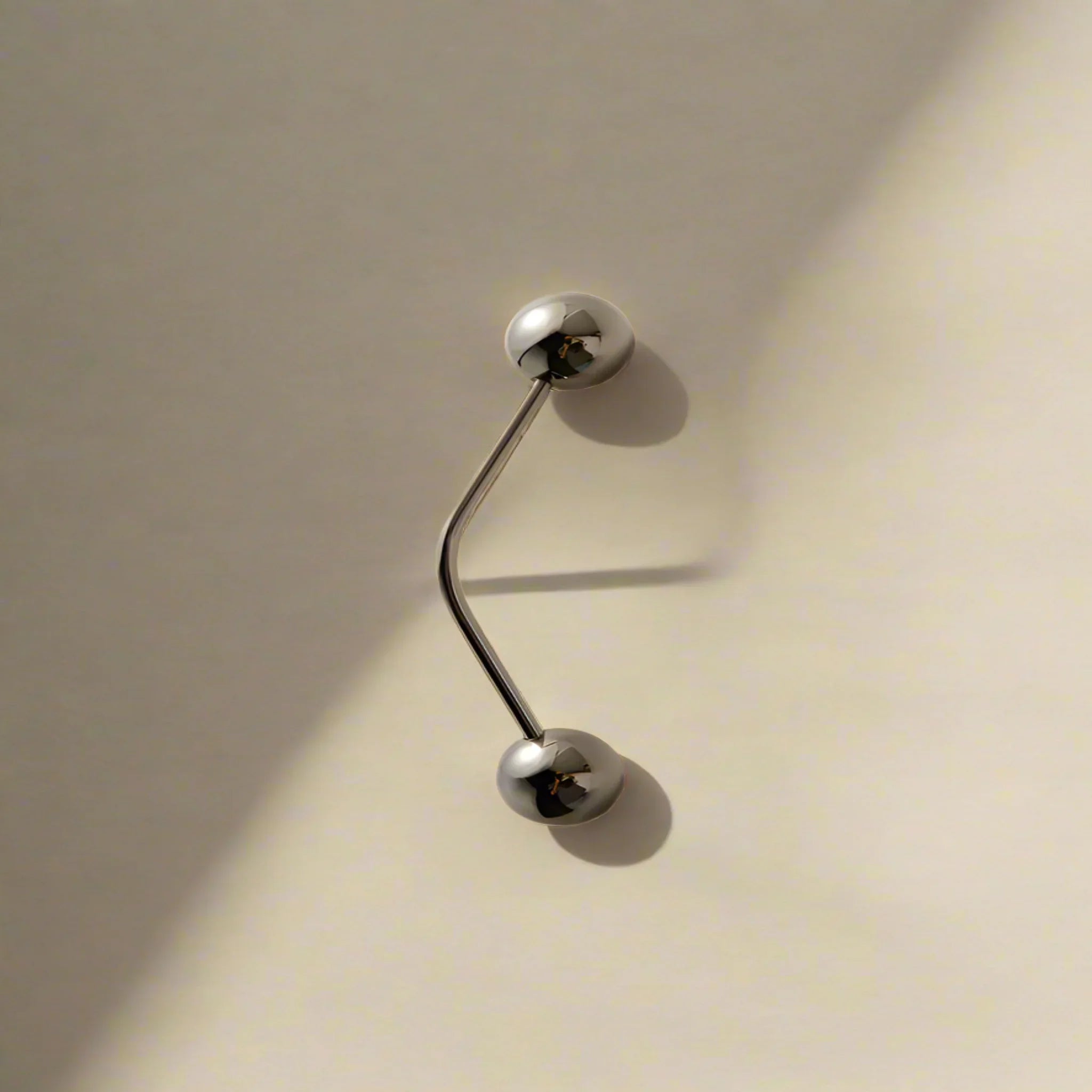 Linja Minimalist Solid Brass Pull Handle Titanium, Small, Cabinet Knobs & Handles