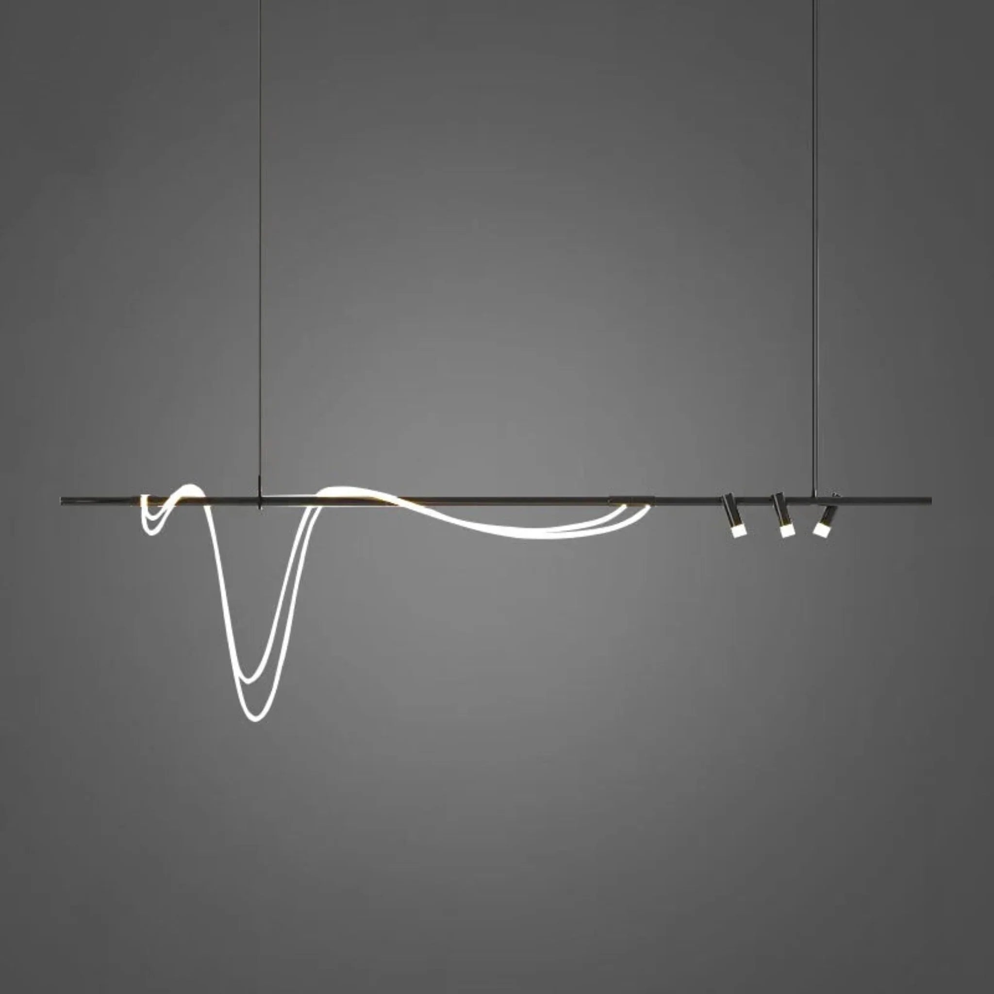 Linne Dimmable Linear LED Suspension Pendant Light, Ceiling Fixtures