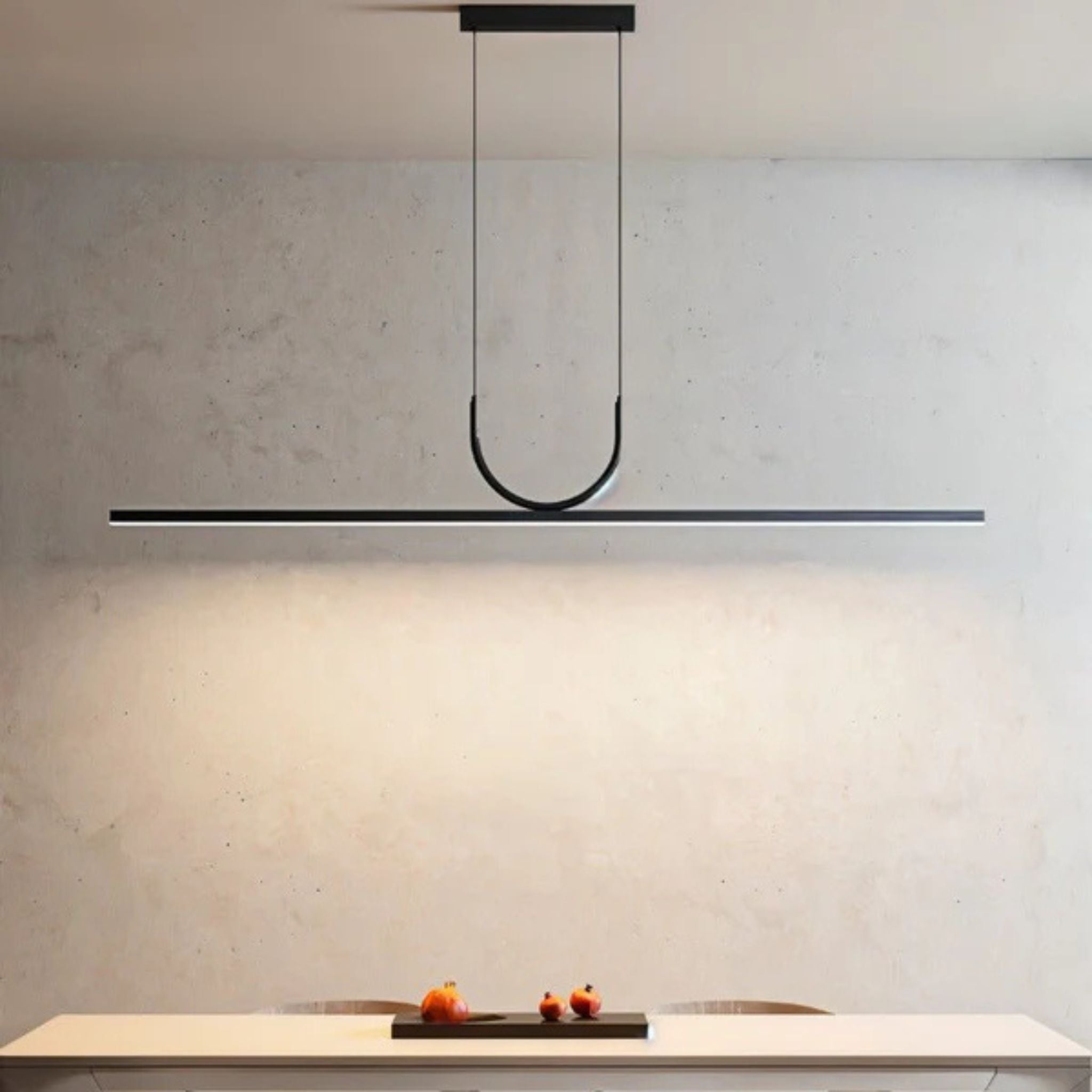 Linné Black Linear LED Pendant Light by Skonne, Ceiling Fixtures, Minimalist
