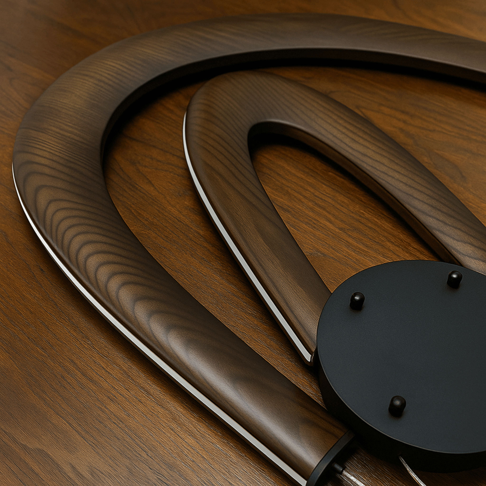 Lybue Wooden LED Pendant Light - U-Shape Nordic Design, Ceiling Fixtures, Solid Wood Dimmable