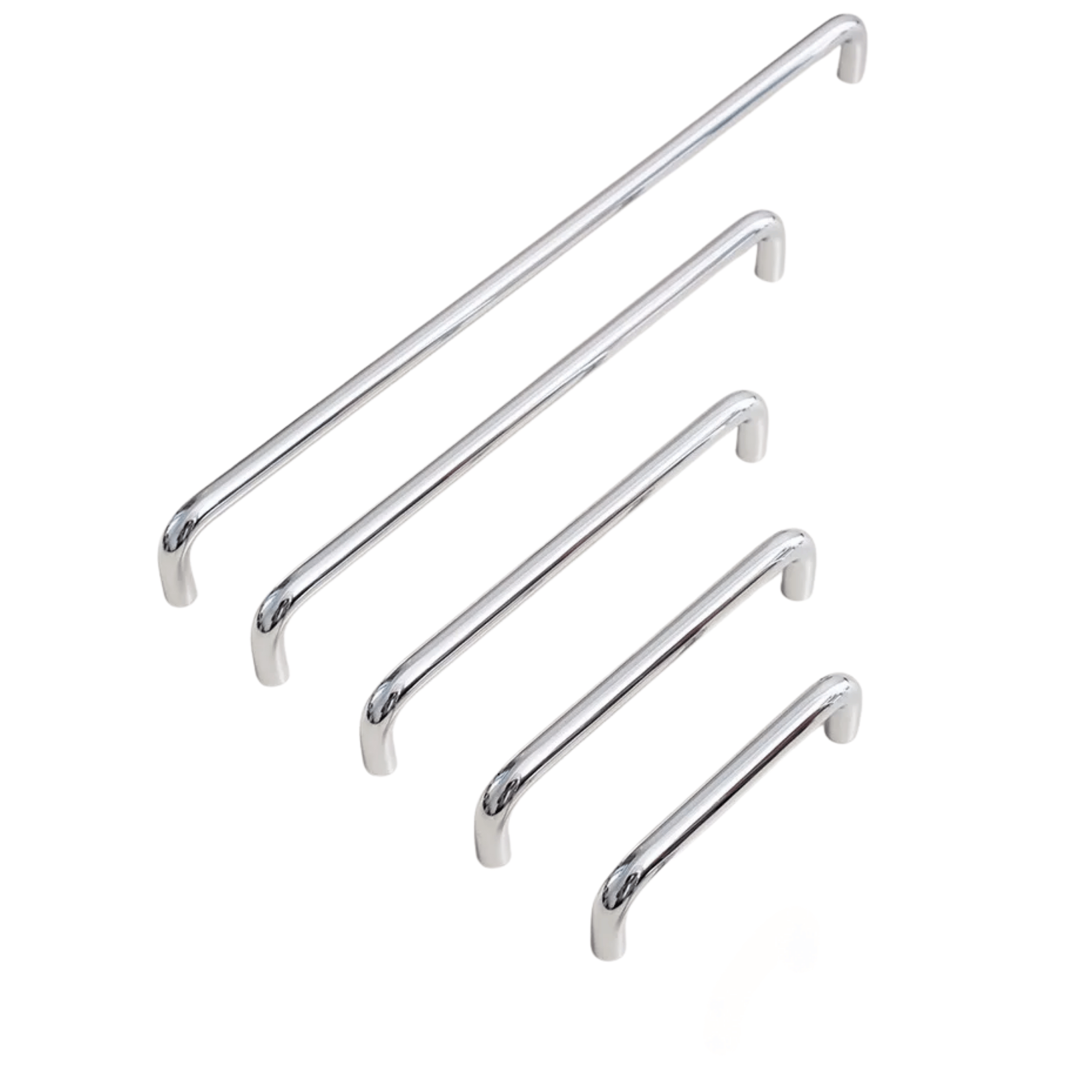 Lysbar Silver Chrome Pull Handle for Cabinets, Cabinet Knobs & Handles, Brass