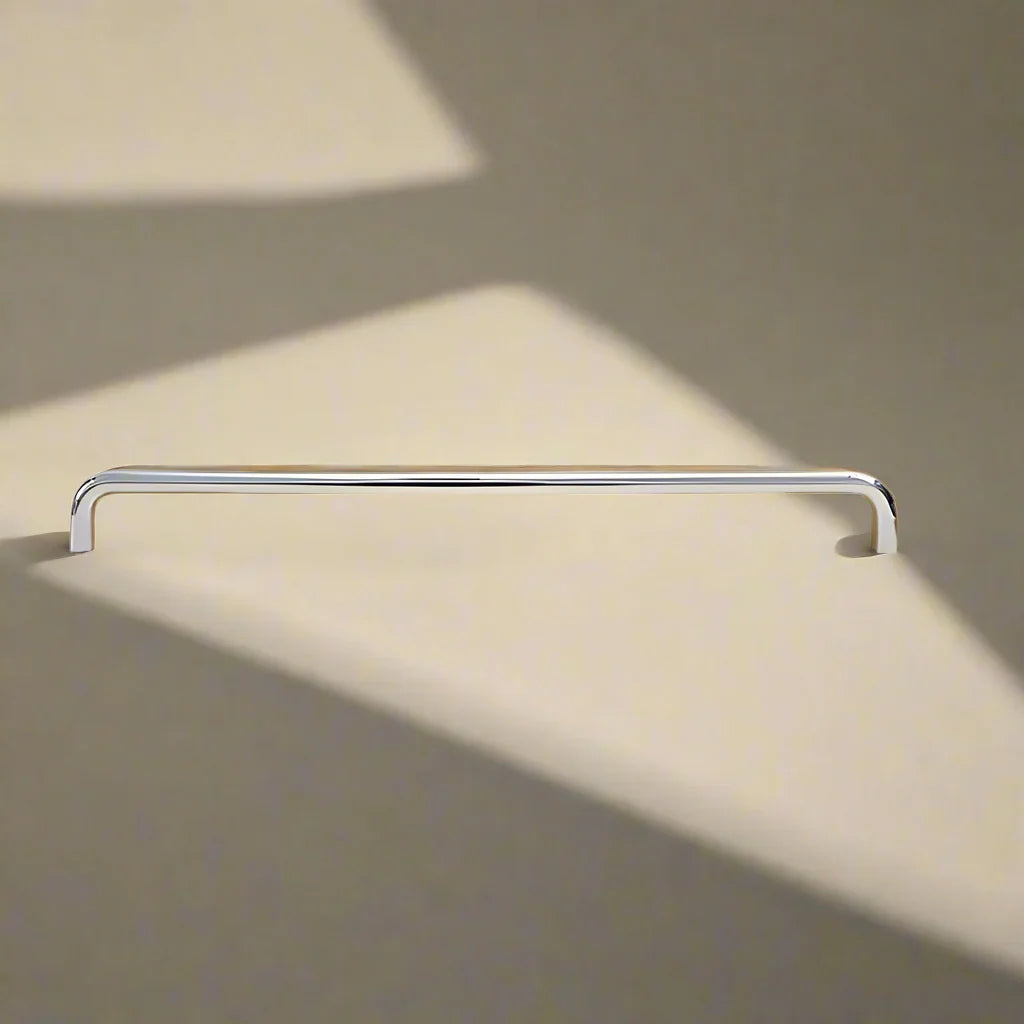 Lysbar Silver Chrome Pull Handle for Cabinets, L12.5’’ (32cm), Cabinet Knobs & Handles, Brass