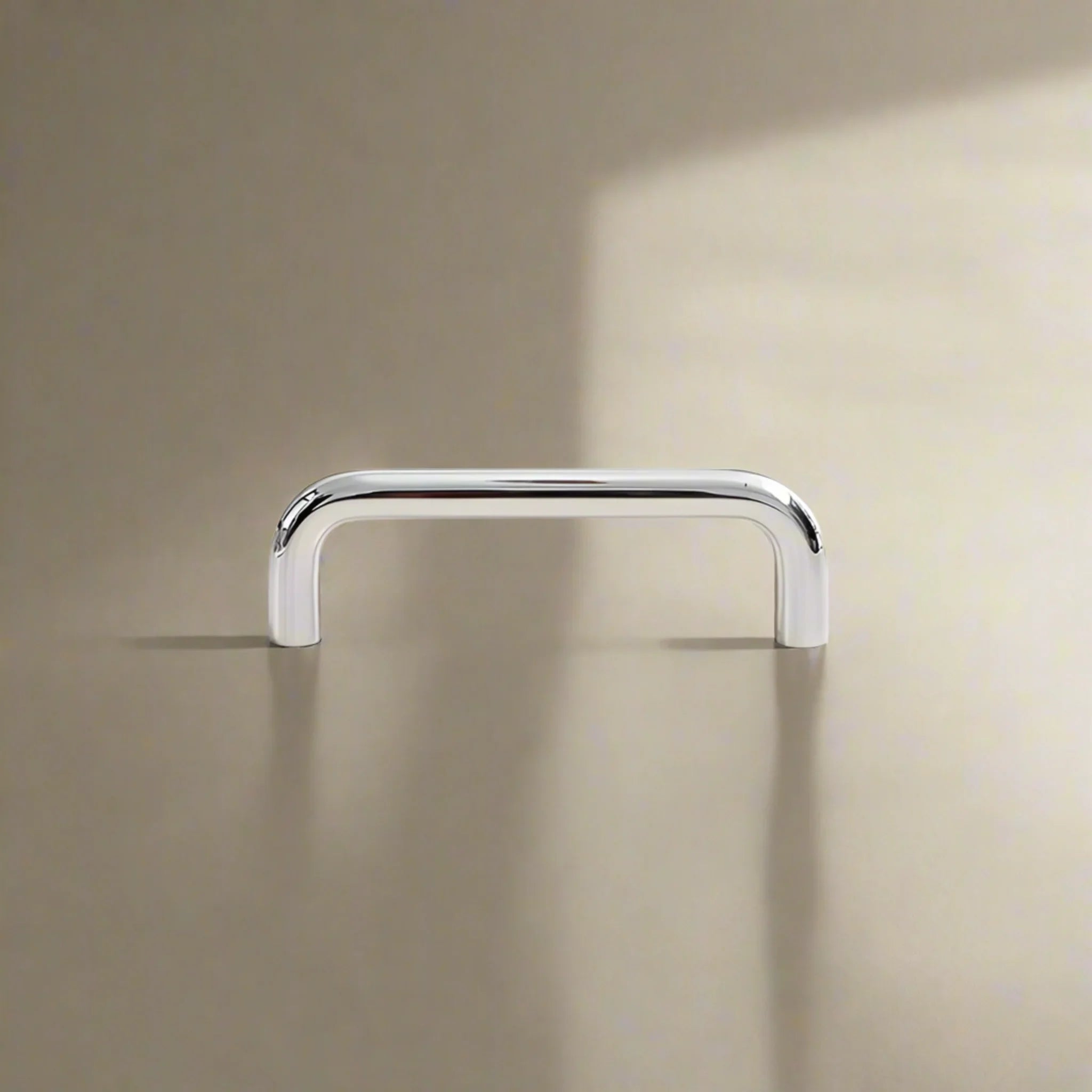 Lysbar Silver Chrome Pull Handle for Cabinets, L3.7’’ (9.6cm), Cabinet Knobs & Handles, Brass