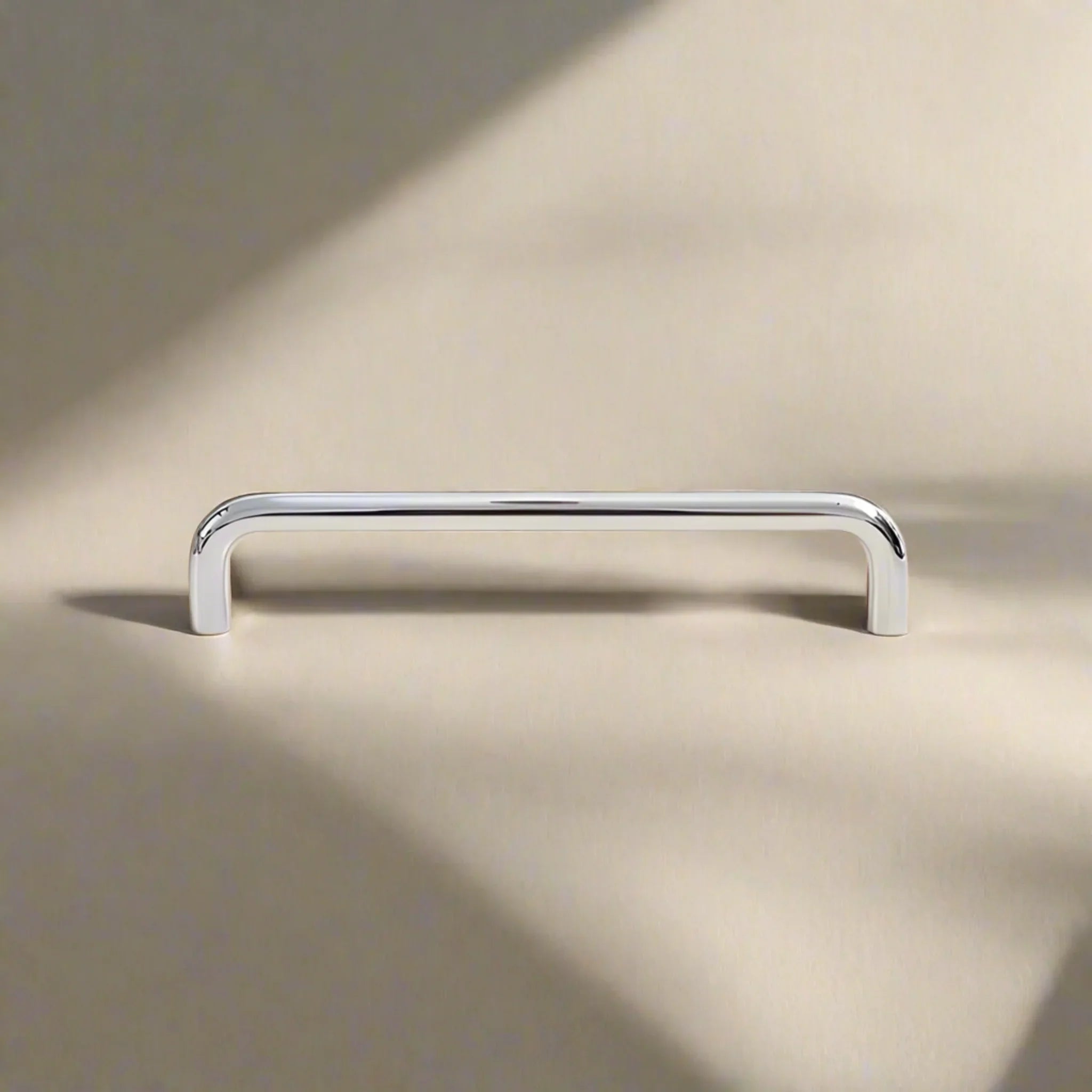 Lysbar Silver Chrome Pull Handle for Cabinets, L6.2’’ (16cm), Cabinet Knobs & Handles, Brass