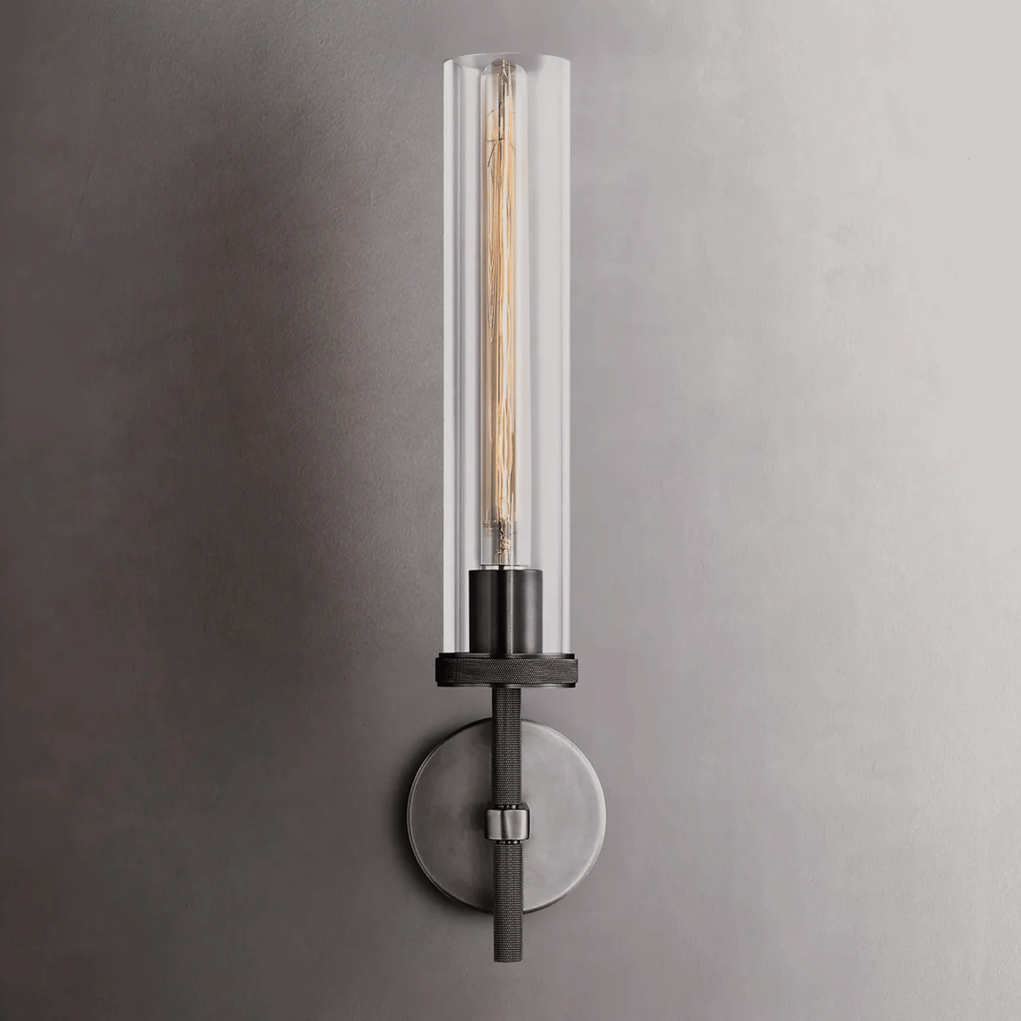 Modern Brass Crystal Wall Sconce - Warm 3000K Glow, Light Fixtures, Lyseld