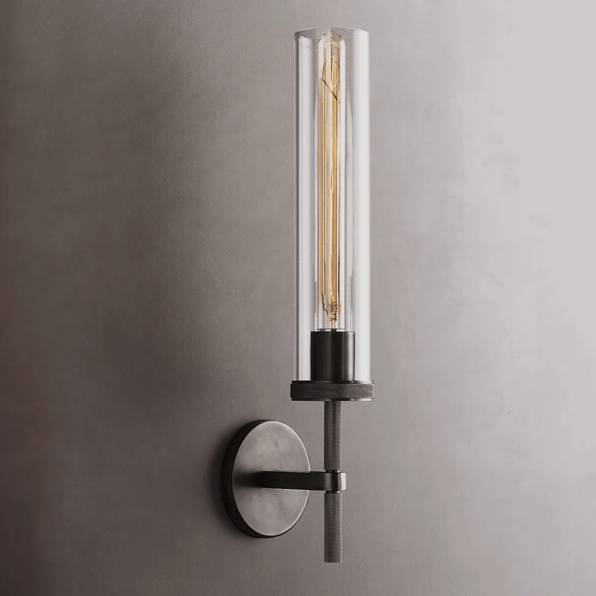 Modern Brass Crystal Wall Sconce - Warm 3000K Glow, Light Fixtures, Lyseld