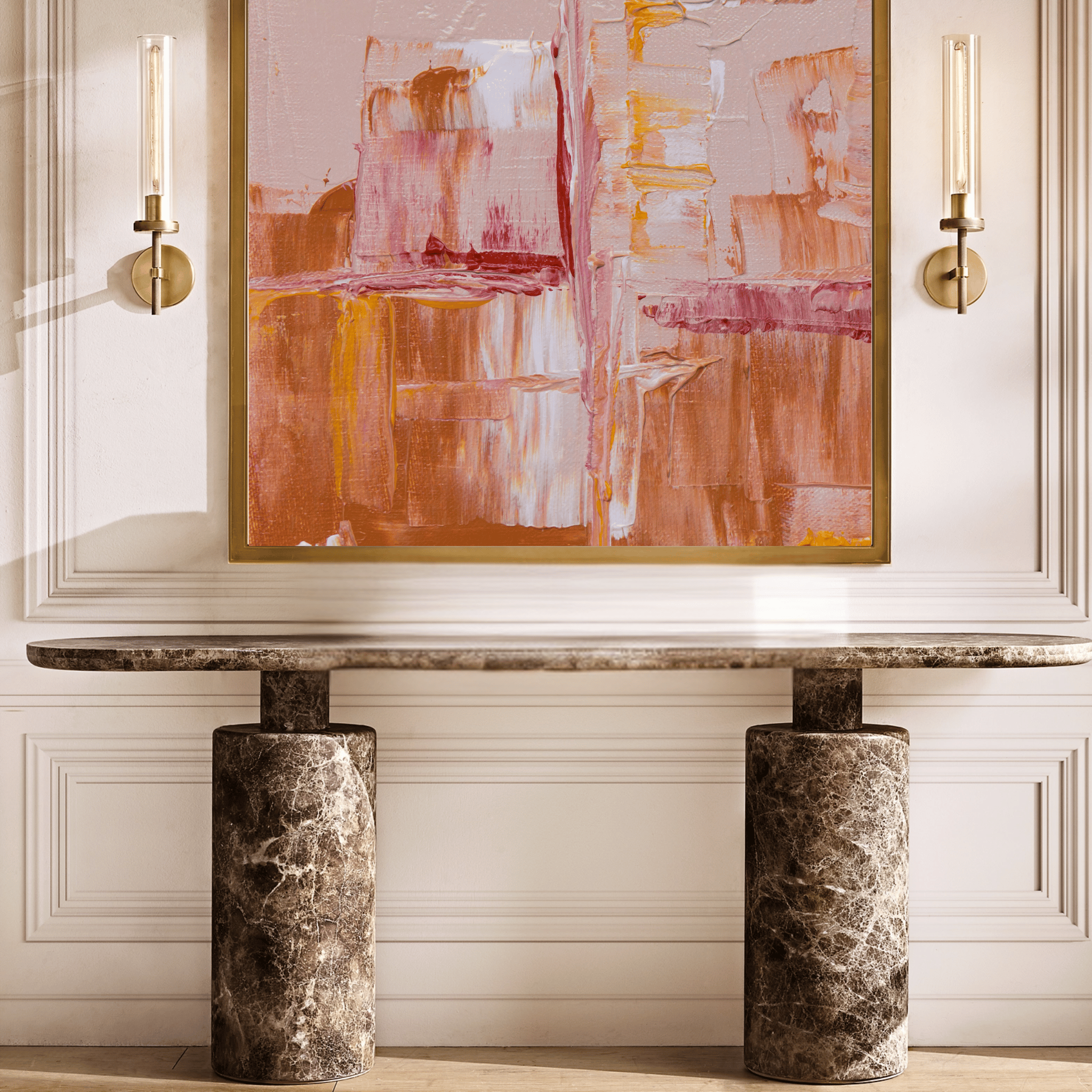 Modern Brass Crystal Wall Sconce - Warm 3000K Glow, Black, Light Fixtures, Lyseld