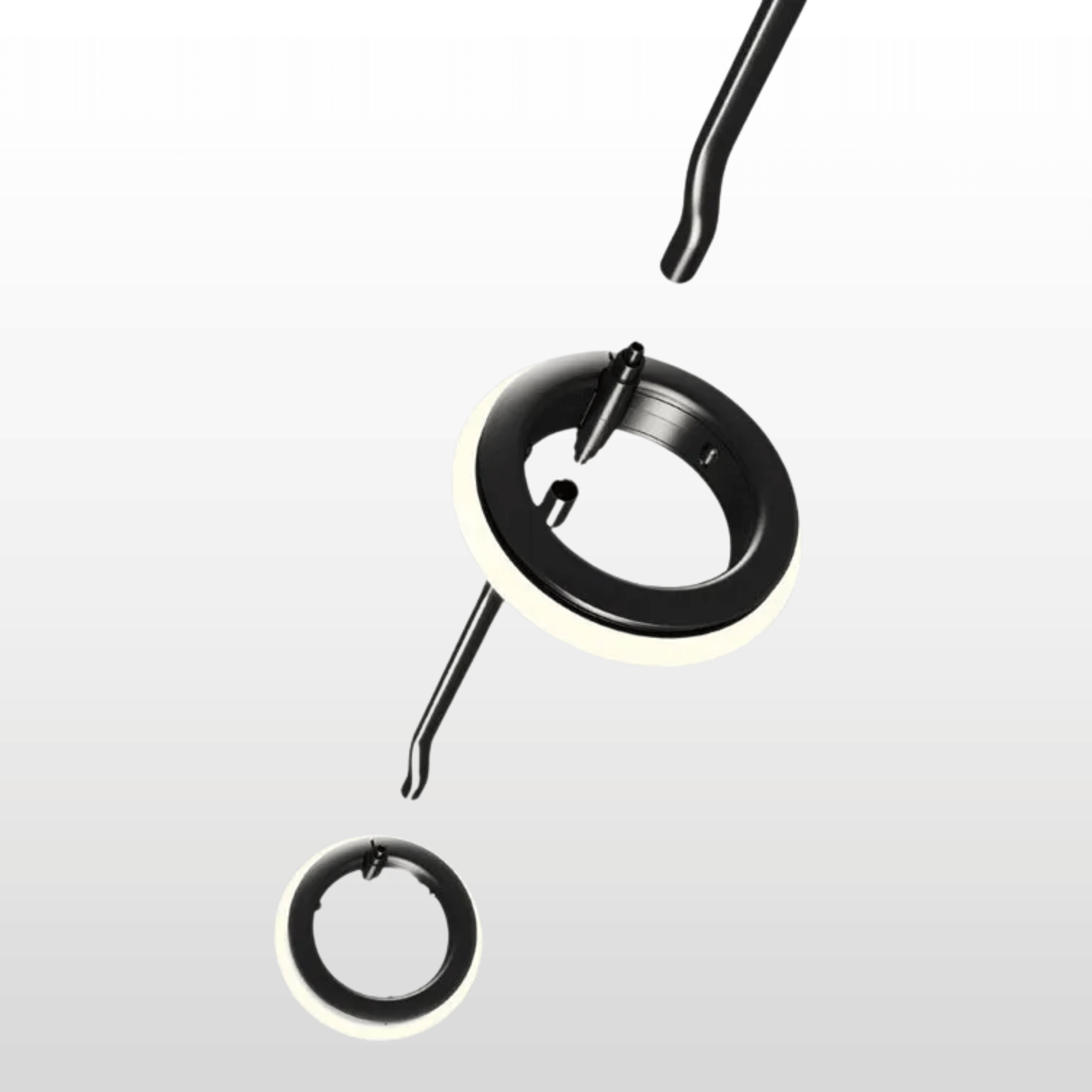 Lyskap Sculptural Glass Pendant Light Nordic, Ceiling Fixtures, Hand-Blown