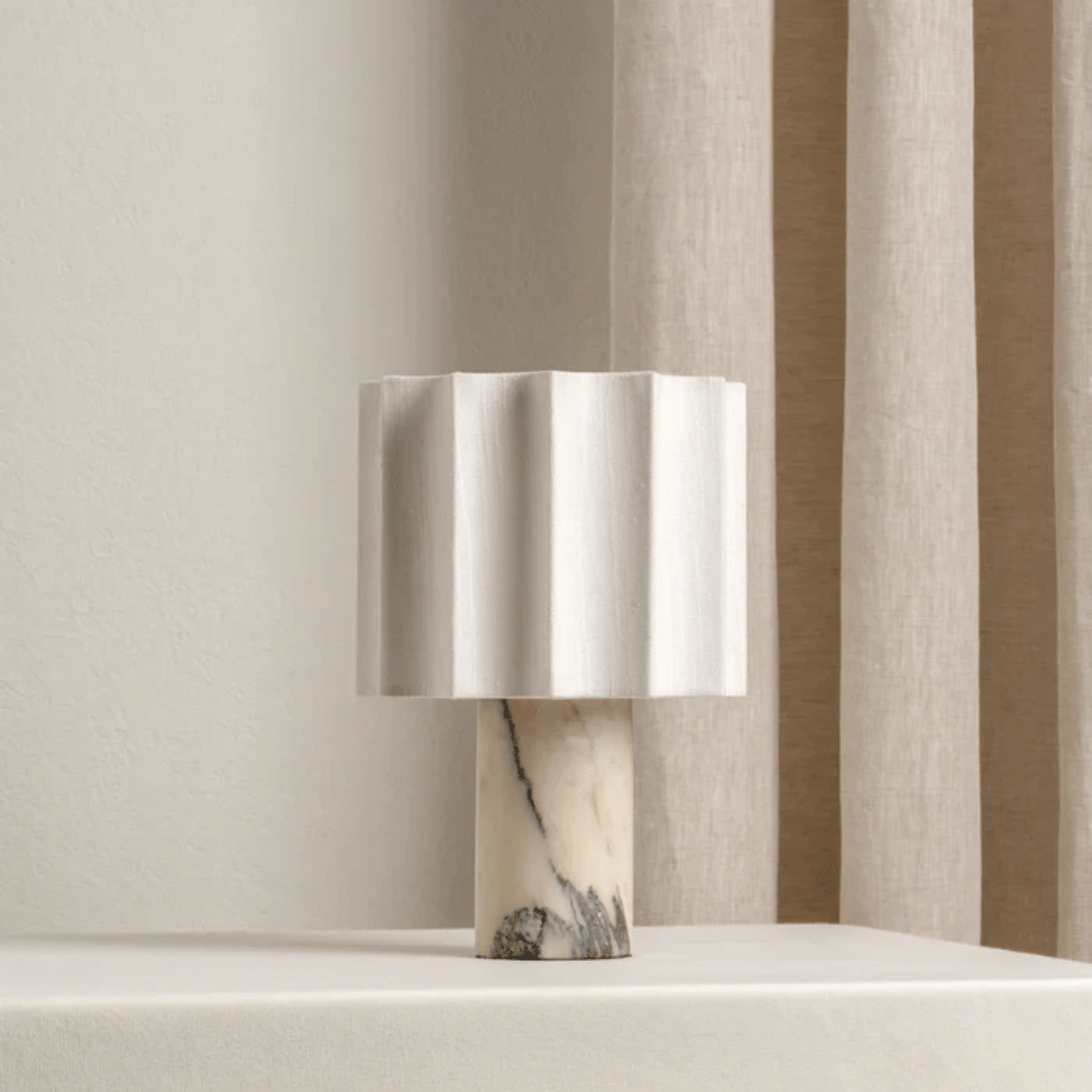 Lyssten Nordic Marble Table Lamp with USB Charging, Lamps, Dimmable Touch