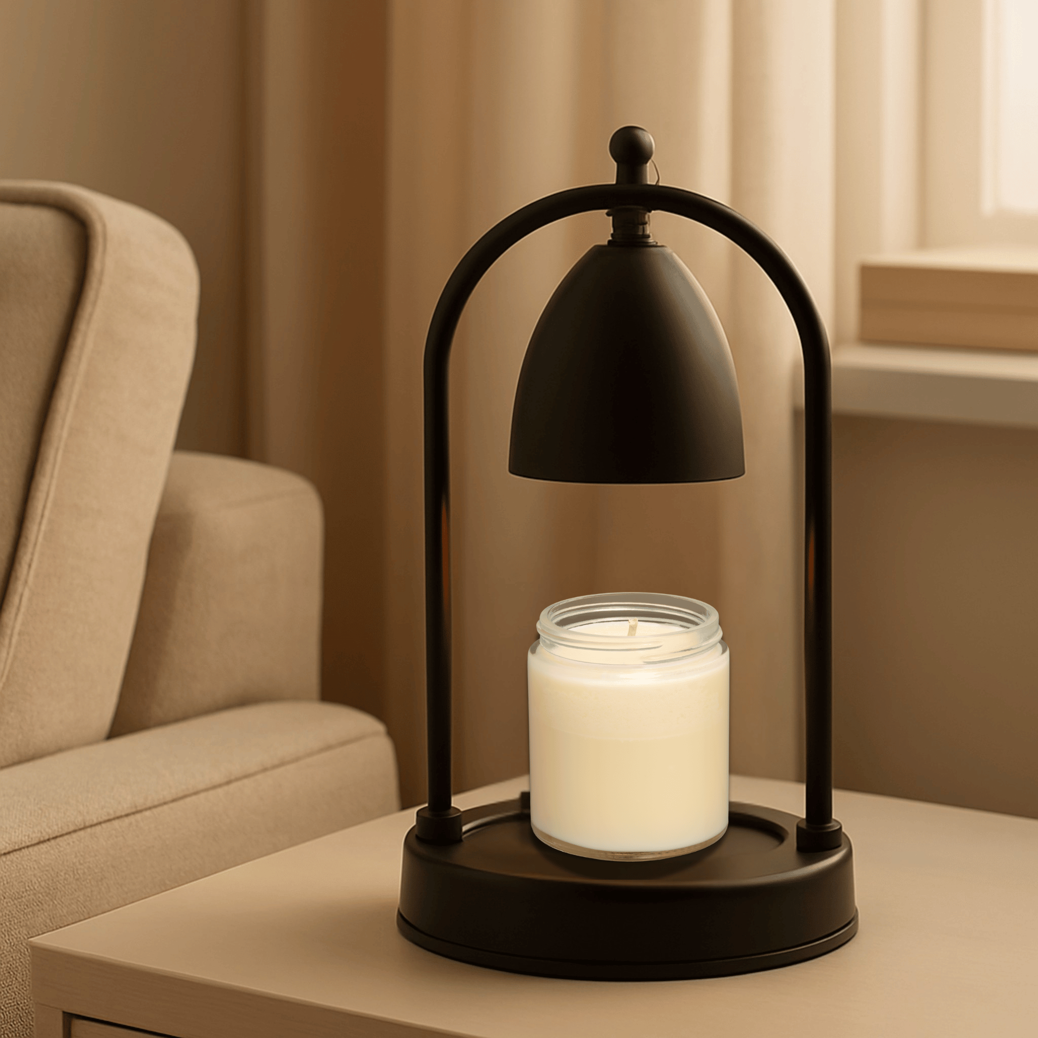 Nordic Glass Candle Warmer Lamp with Timer Control, Table Lamps, Lysvarm