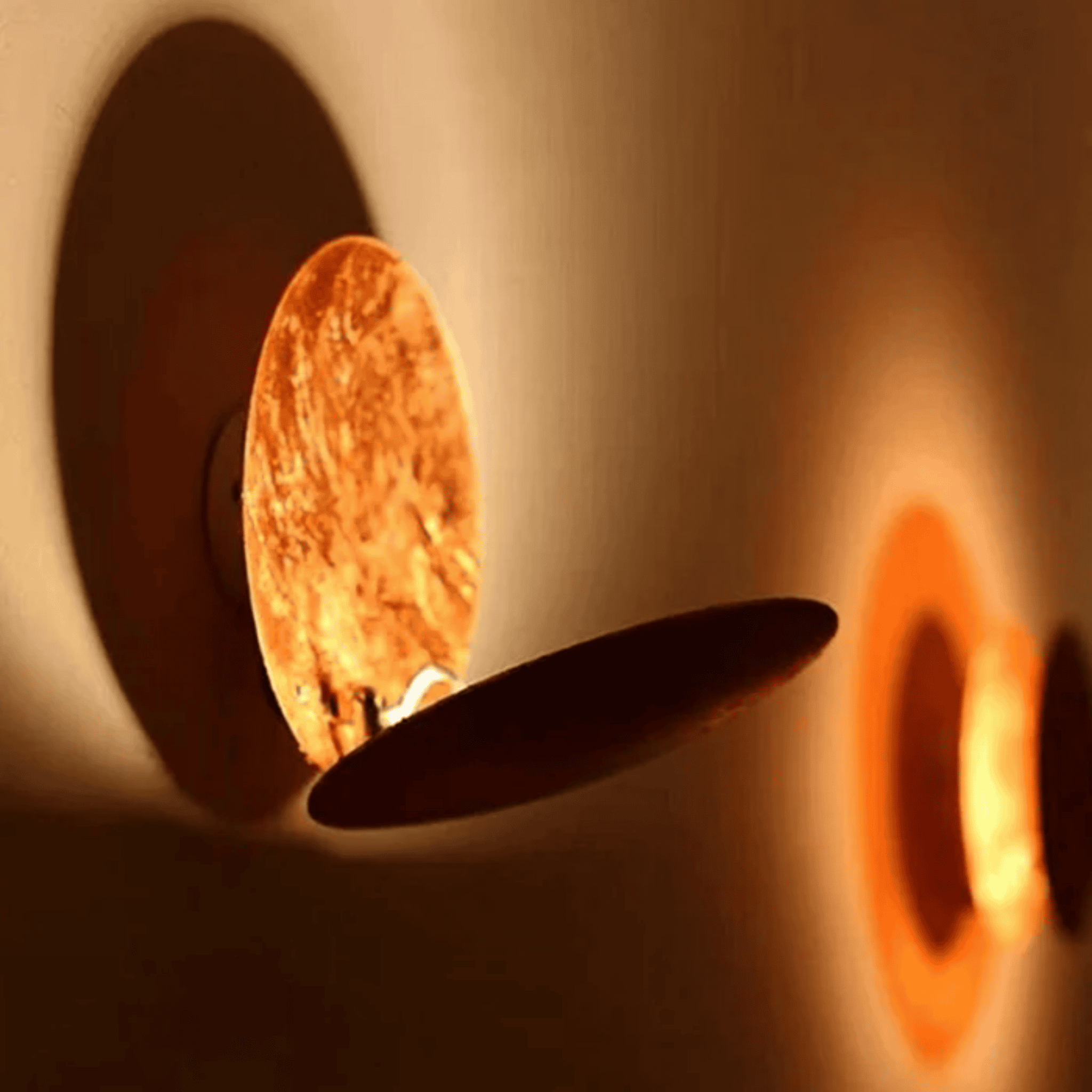 Måneglo LED Round Wall Sconce Modern Nordic Design, Light Fixtures, Warm Ambiance