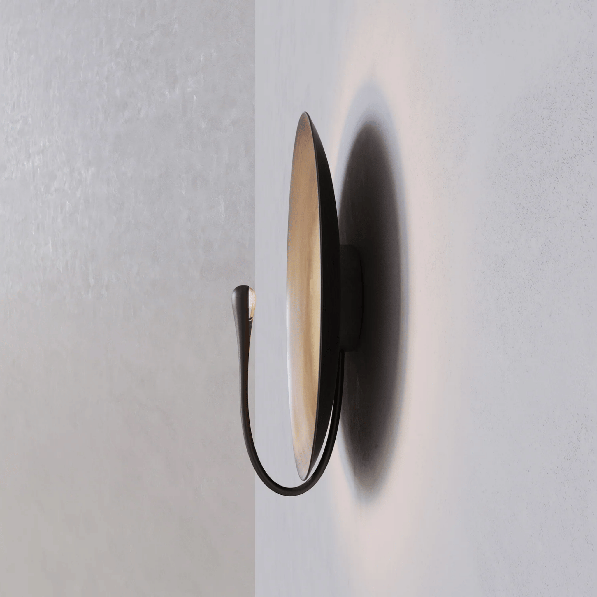 Modern Stainless Steel Round Disc Wall Light Lamp, Fixtures, Manglo