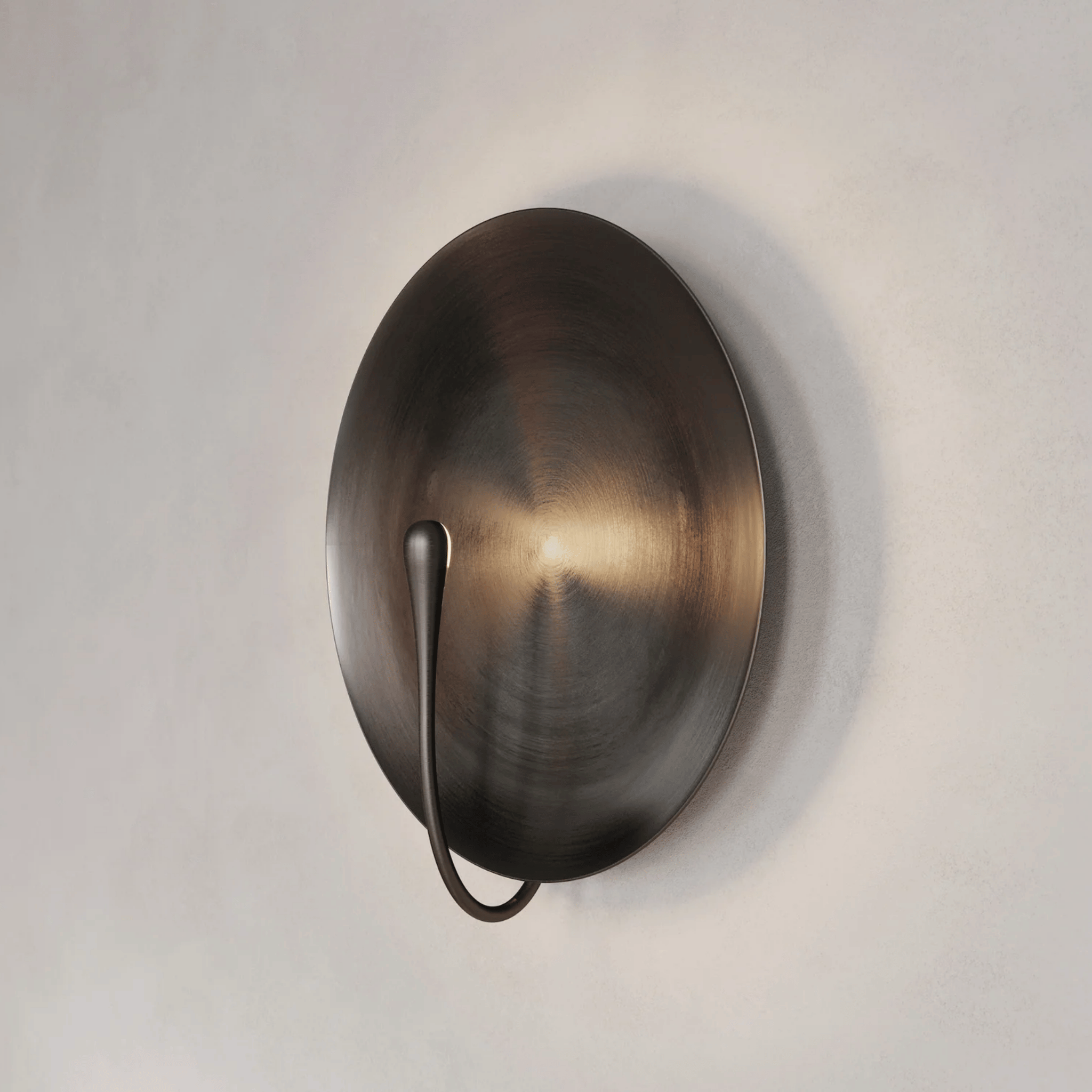 Modern Stainless Steel Round Disc Wall Light Lamp, Fixtures, Manglo