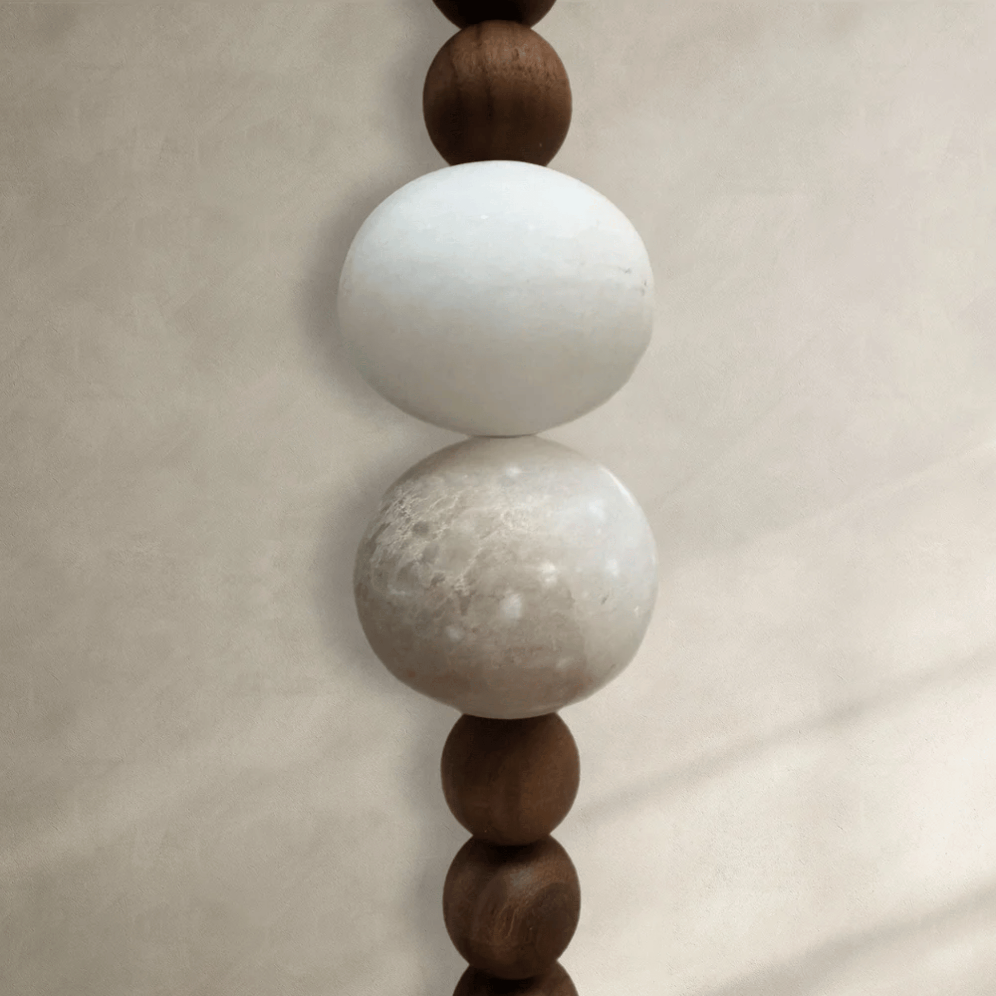 Marble Wood Wall Sconce - Retro Art Deco LED Light, Fixtures, Marved